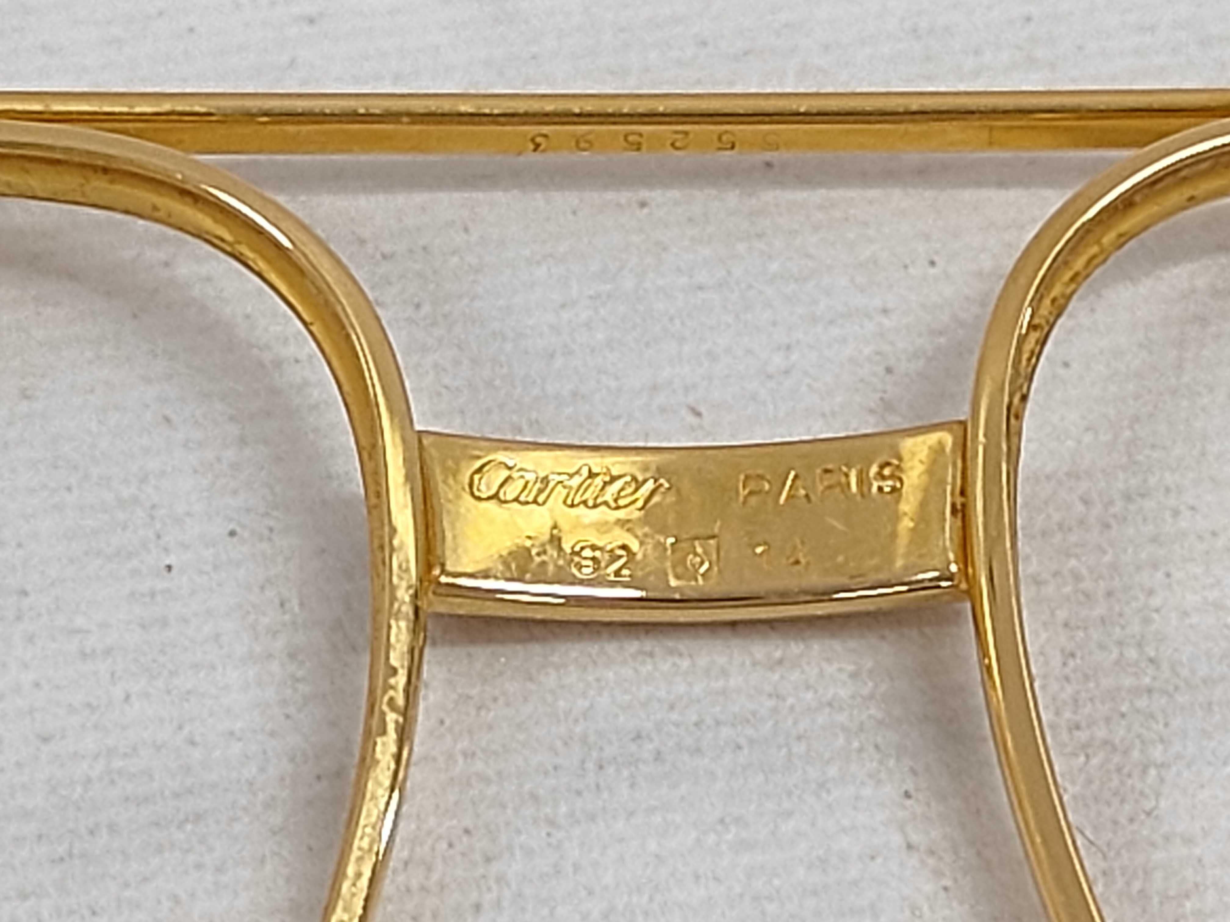 C. 1980s Vintage Cartier Vendome Louis Aviator Eyeglasses