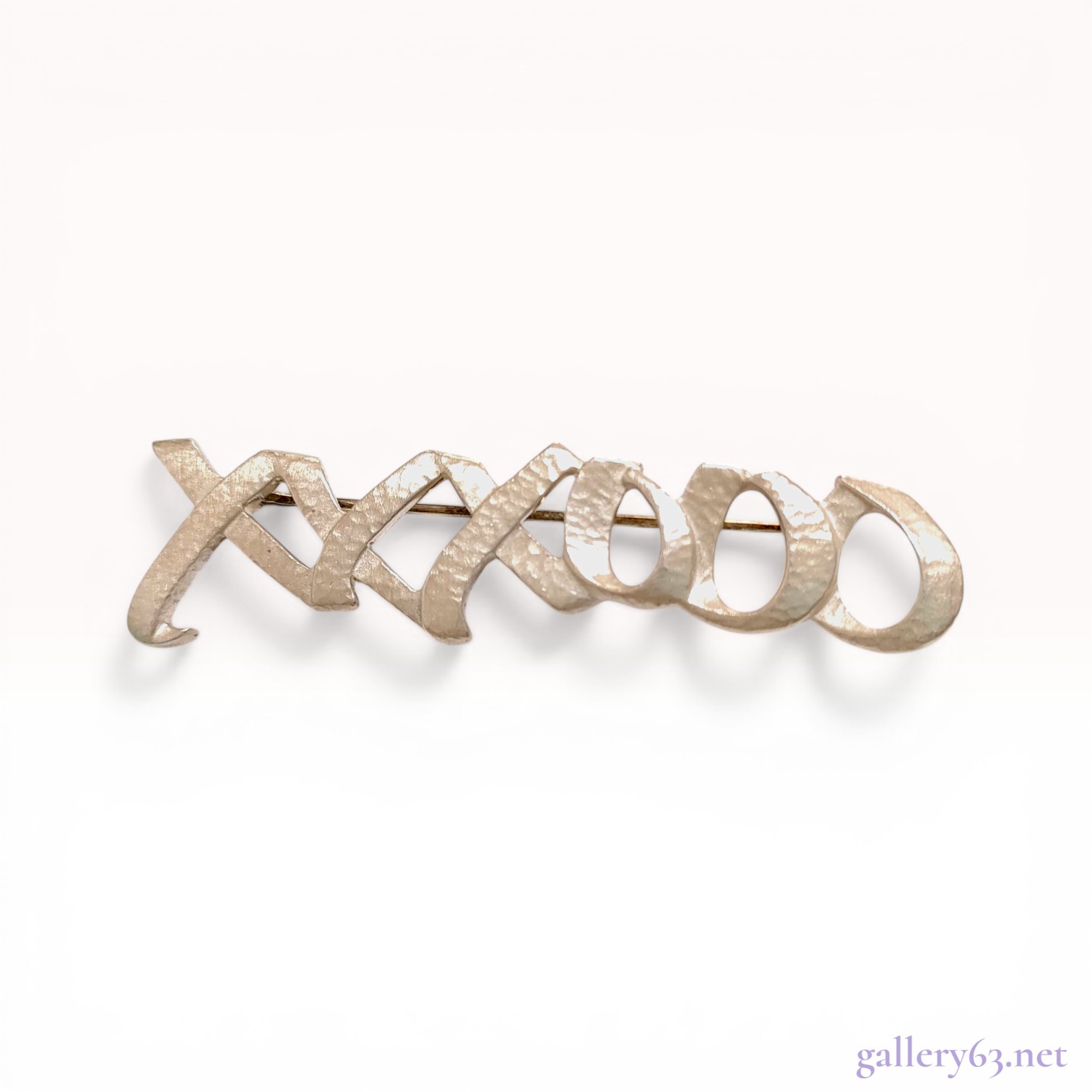 Tiffany & Co. Paloma Picasso Sterling Silver Hugs and Kisses Brooch+J187