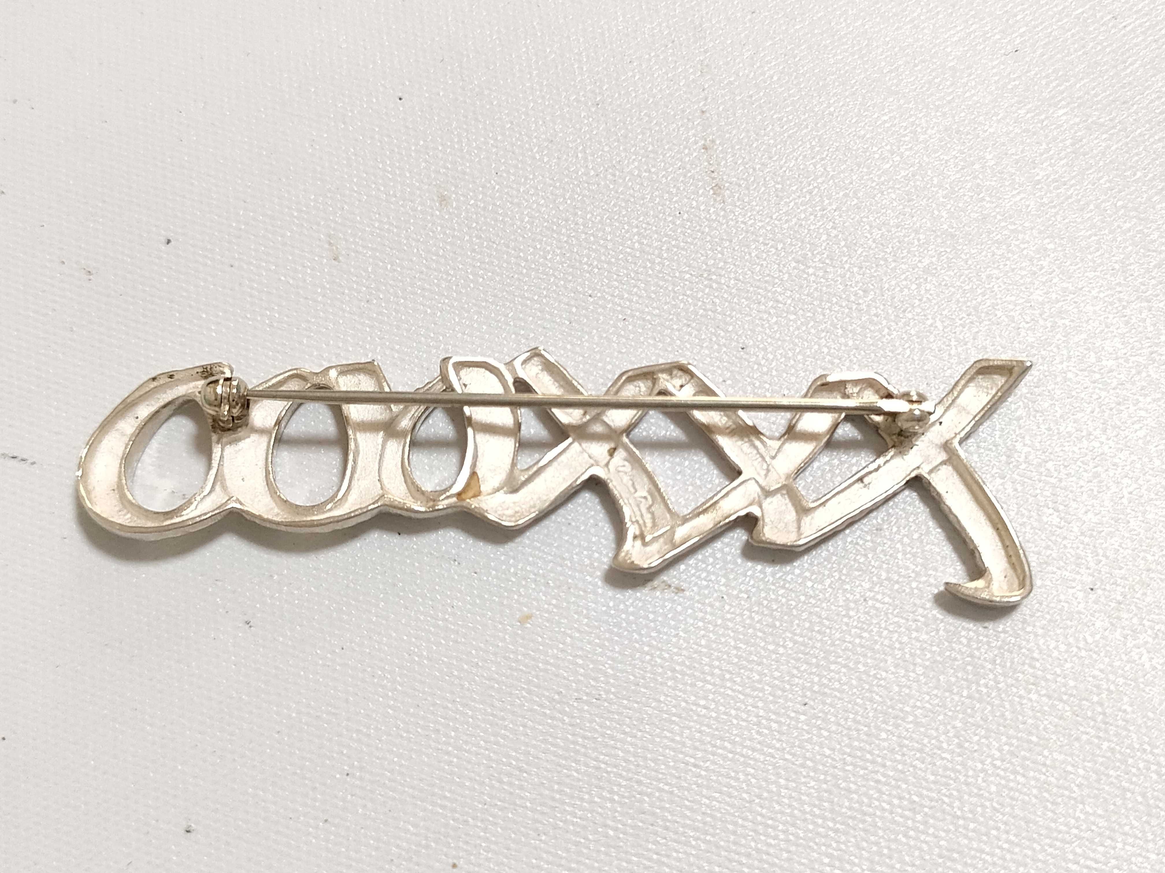 Tiffany & Co. Paloma Picasso Sterling Silver Hugs and Kisses Brooch+J187