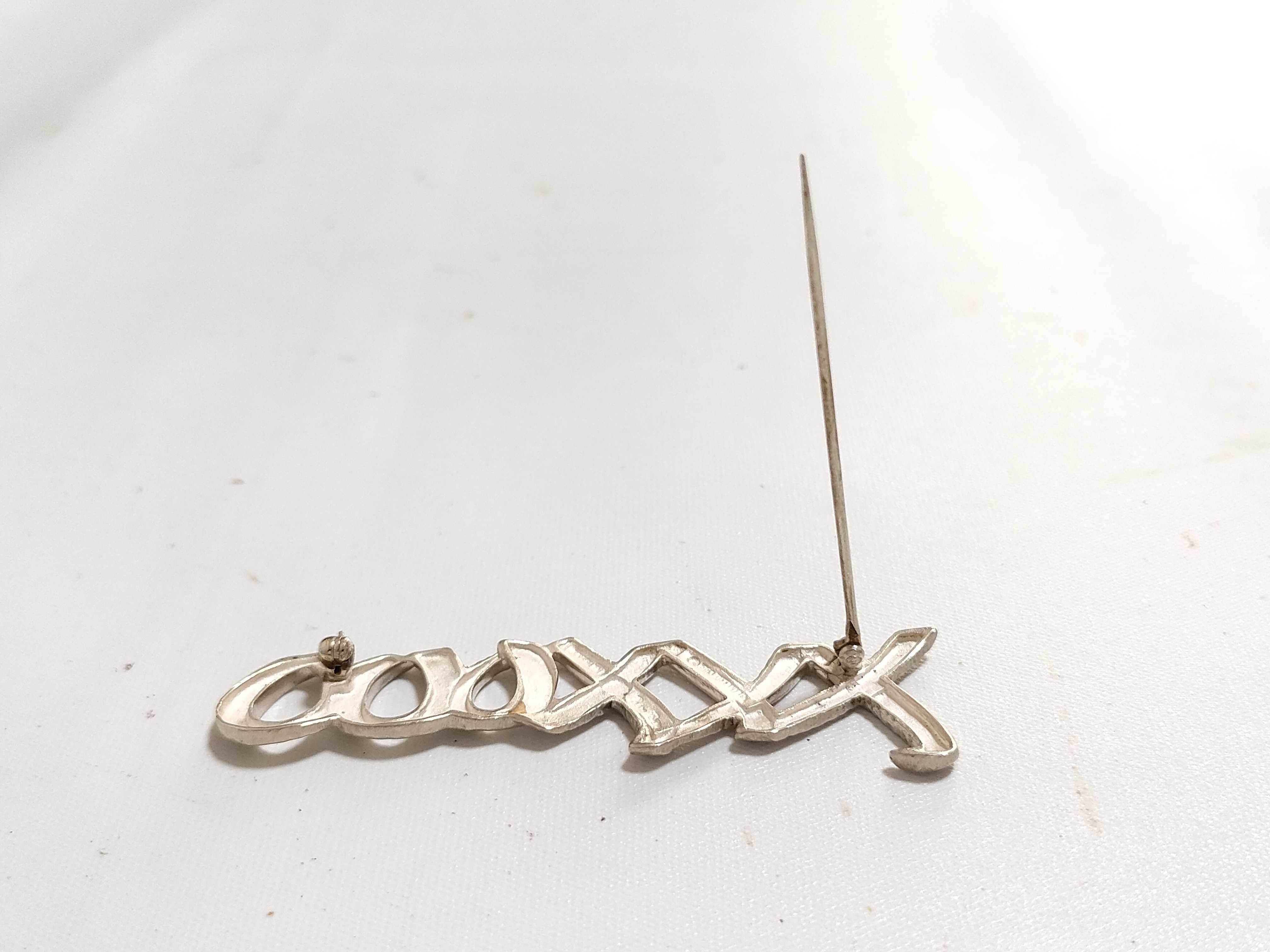 Tiffany & Co. Paloma Picasso Sterling Silver Hugs and Kisses Brooch+J187