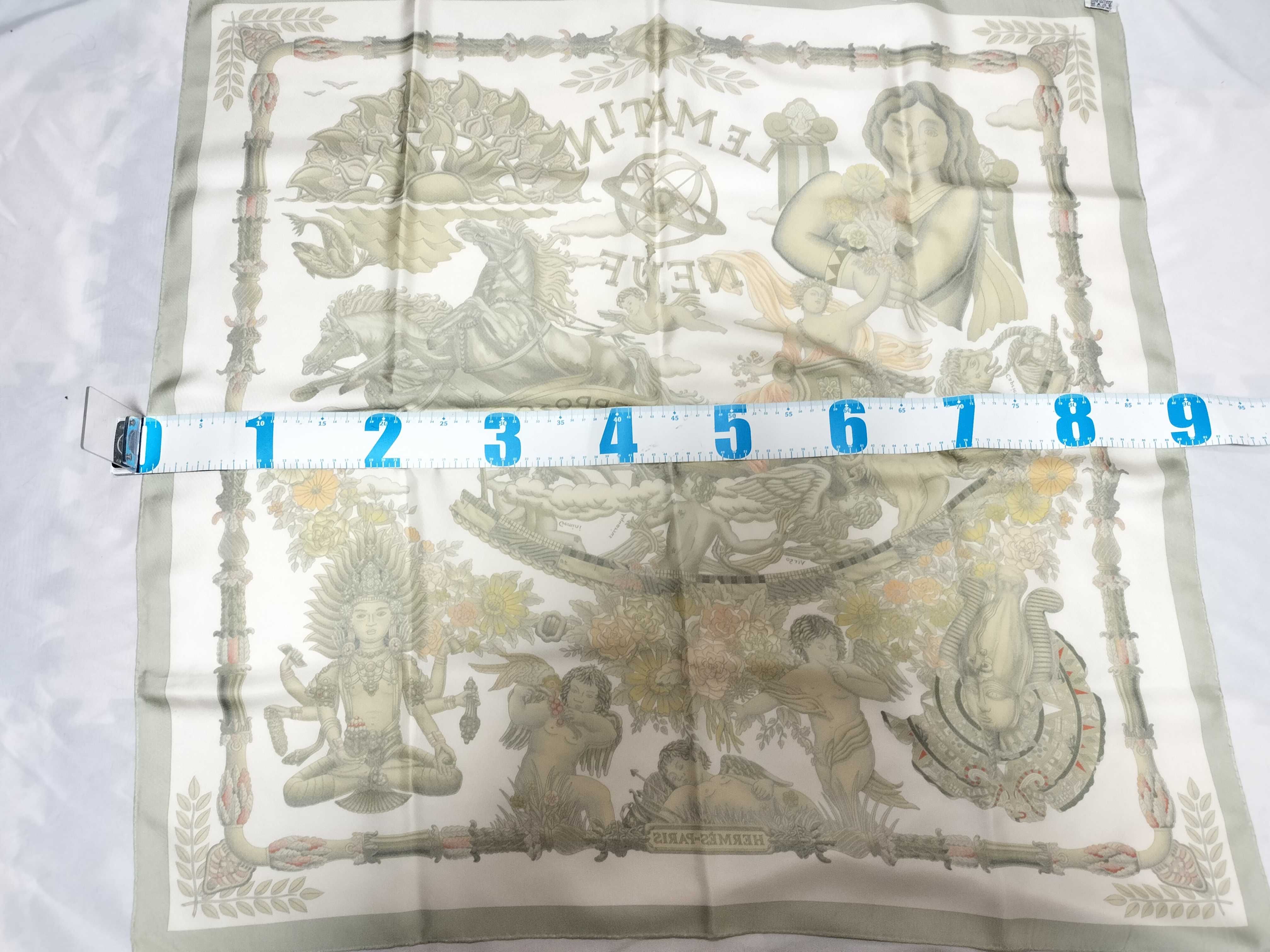 Hermes Le Matin Neuf Silk Twill Scarf