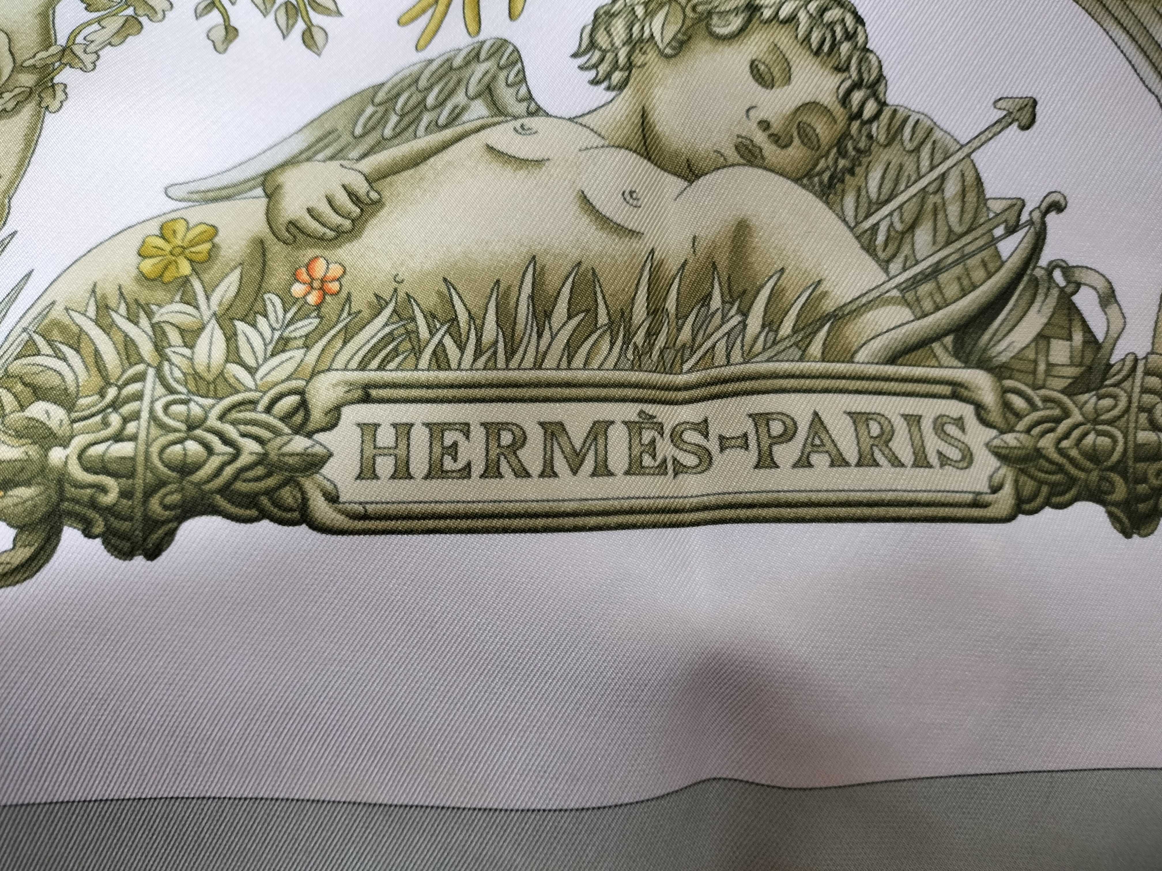 Hermes Le Matin Neuf Silk Twill Scarf