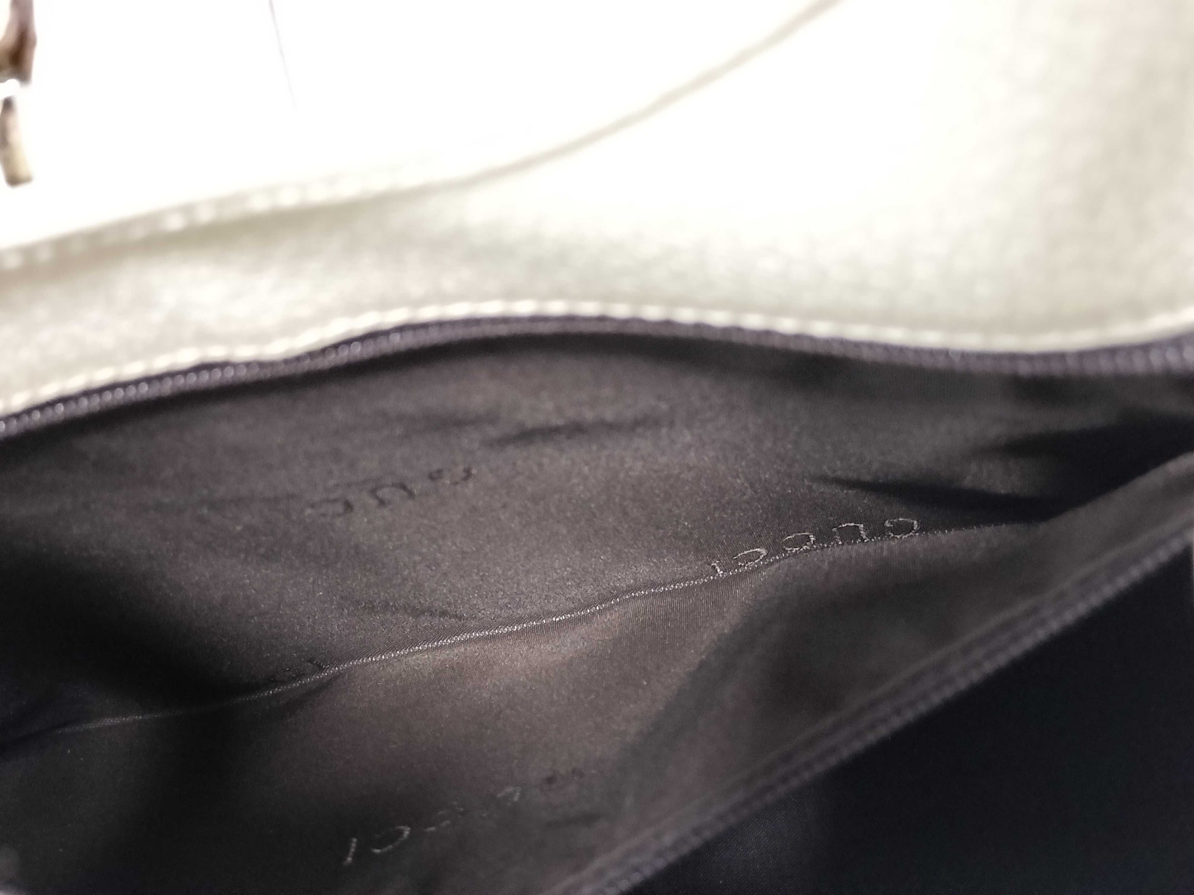 Gucci Piston Lock Bardot Canvas and Leather Hobo Bag