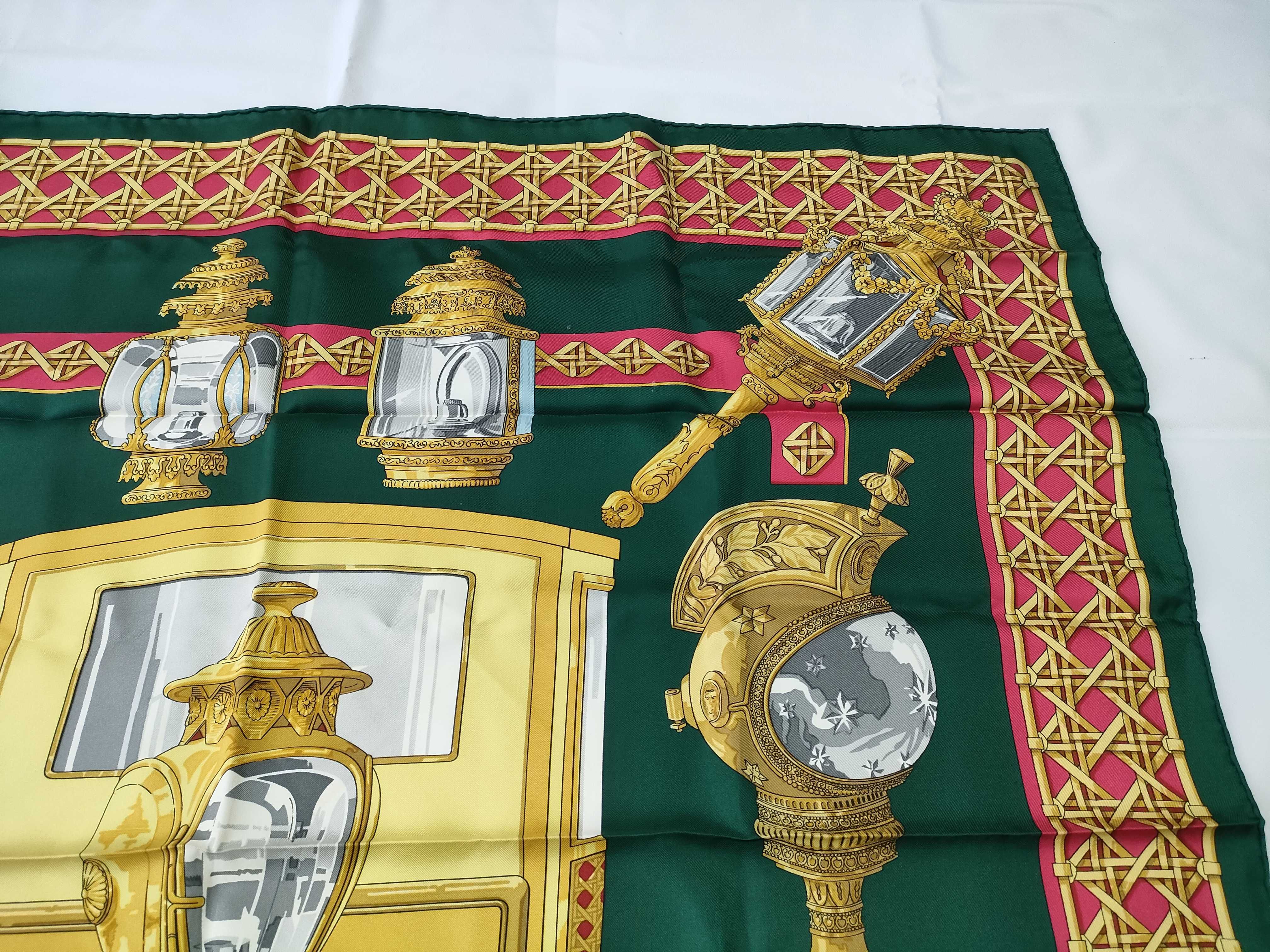 Hermes Feux de Route Silk Scarf