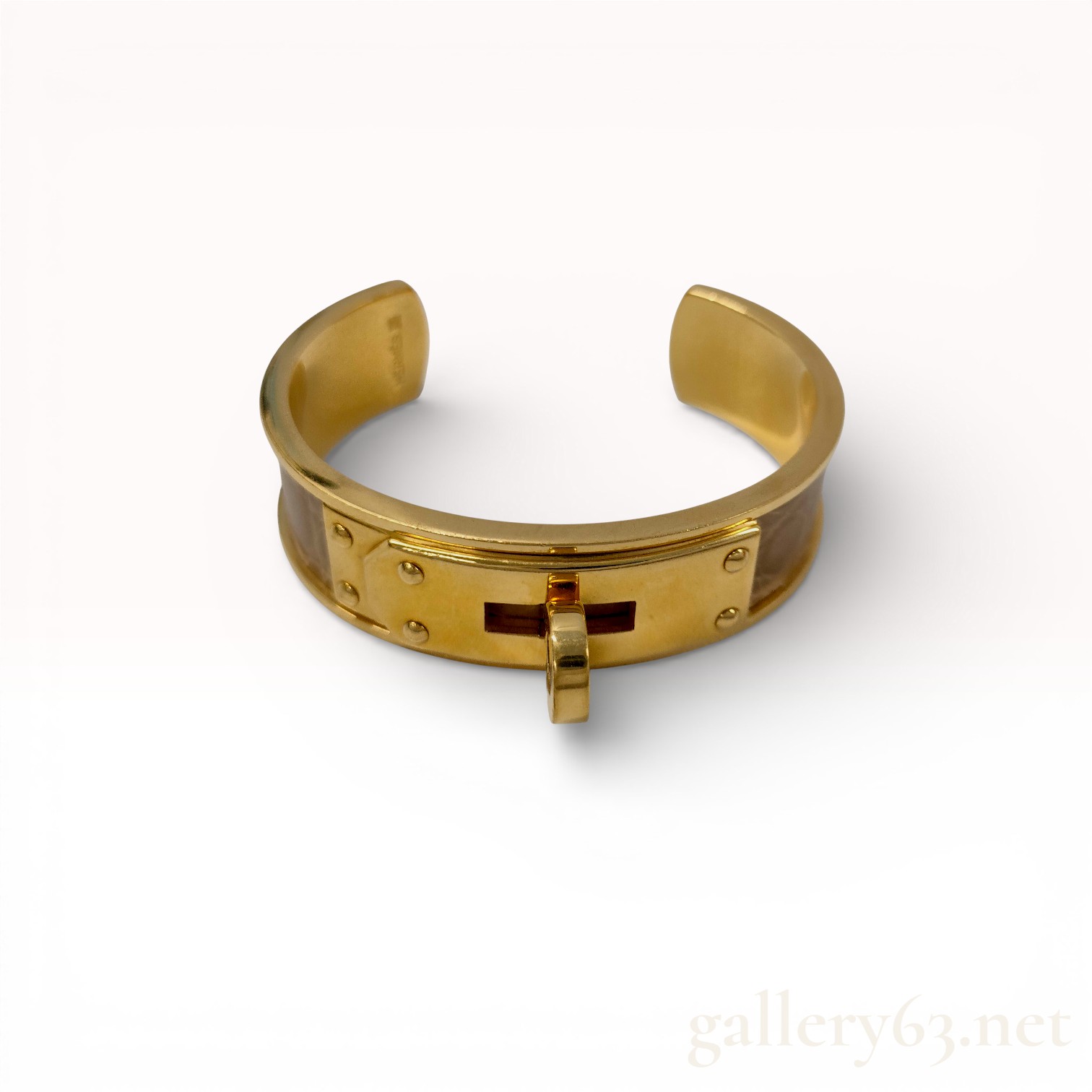 Hermes Kelly Dog Exotic Skin Cuff Bracelet