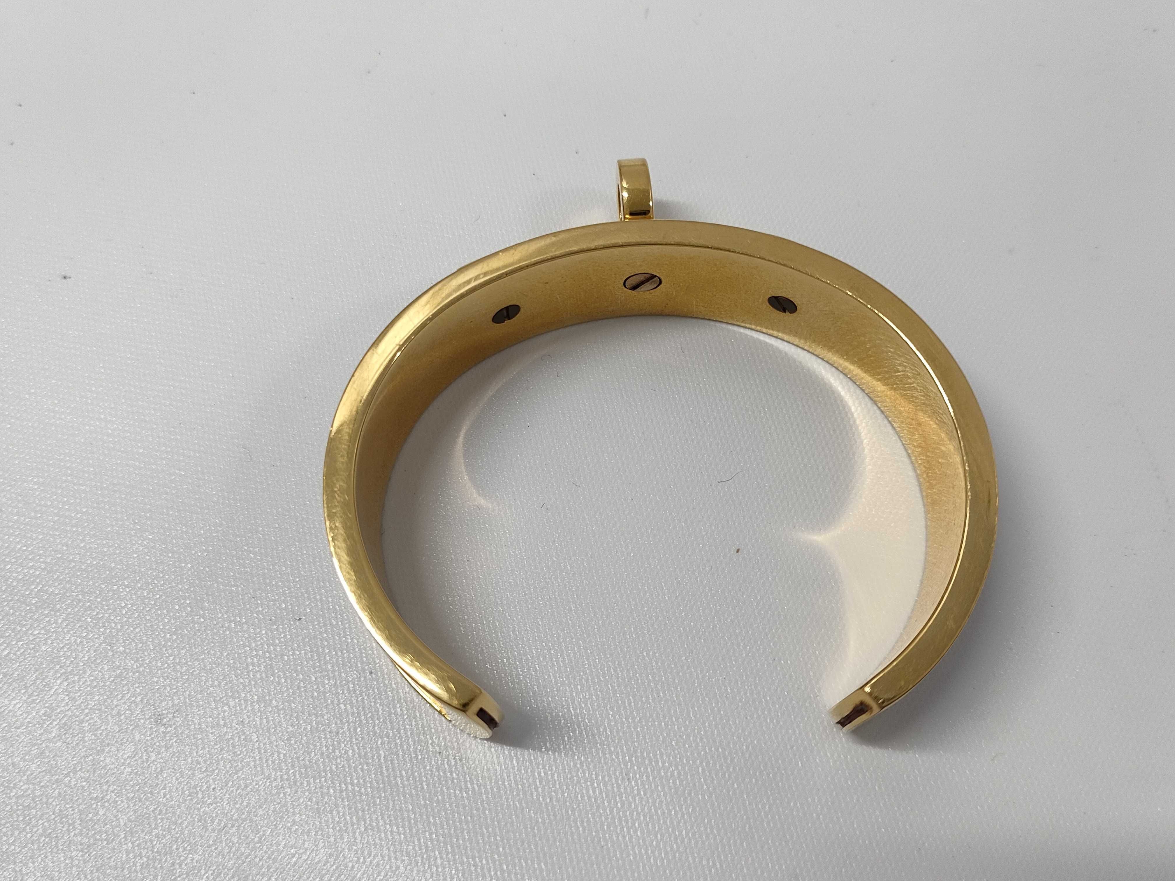 Hermes Kelly Dog Exotic Skin Cuff Bracelet