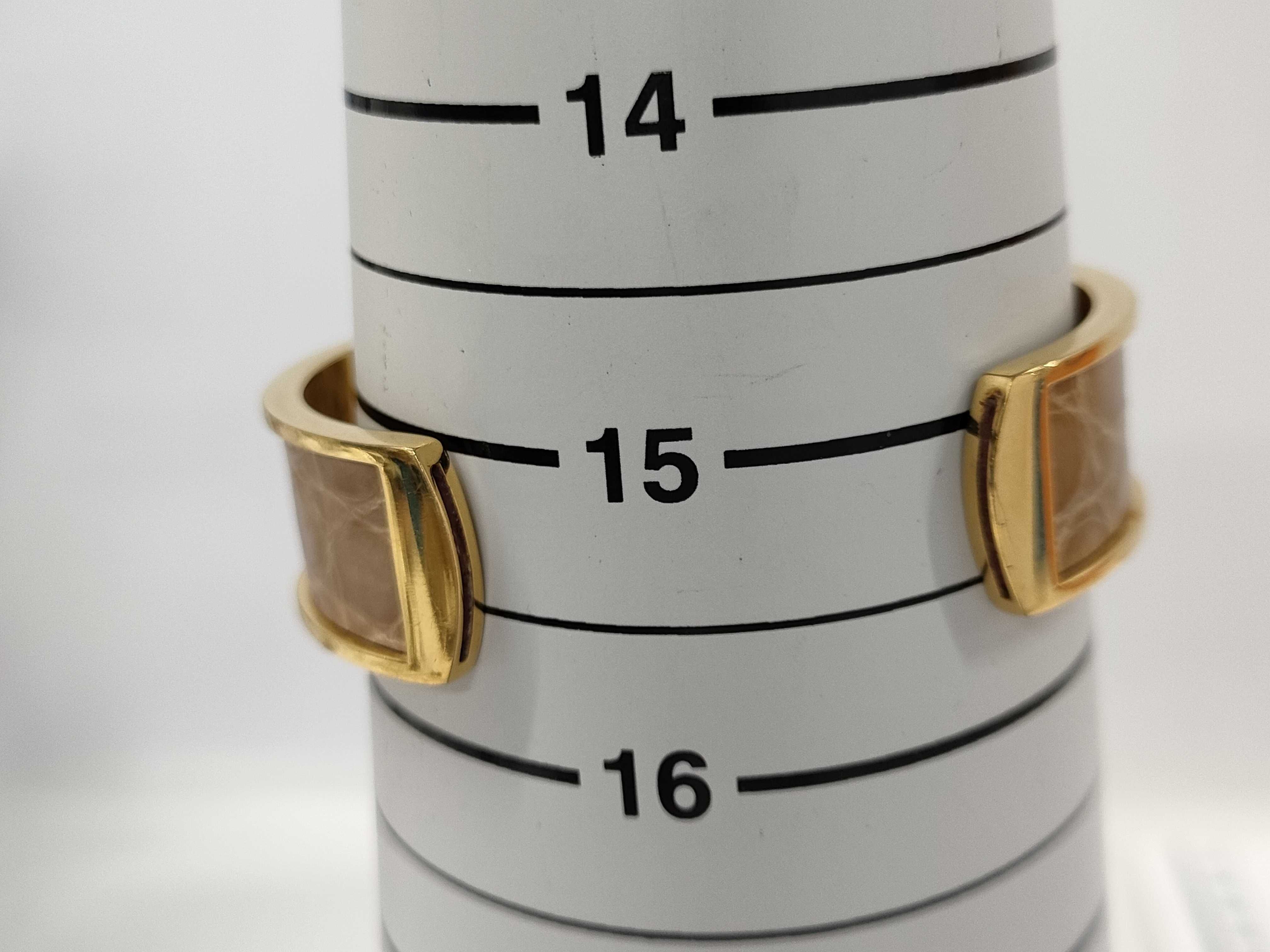 Hermes Kelly Dog Exotic Skin Cuff Bracelet
