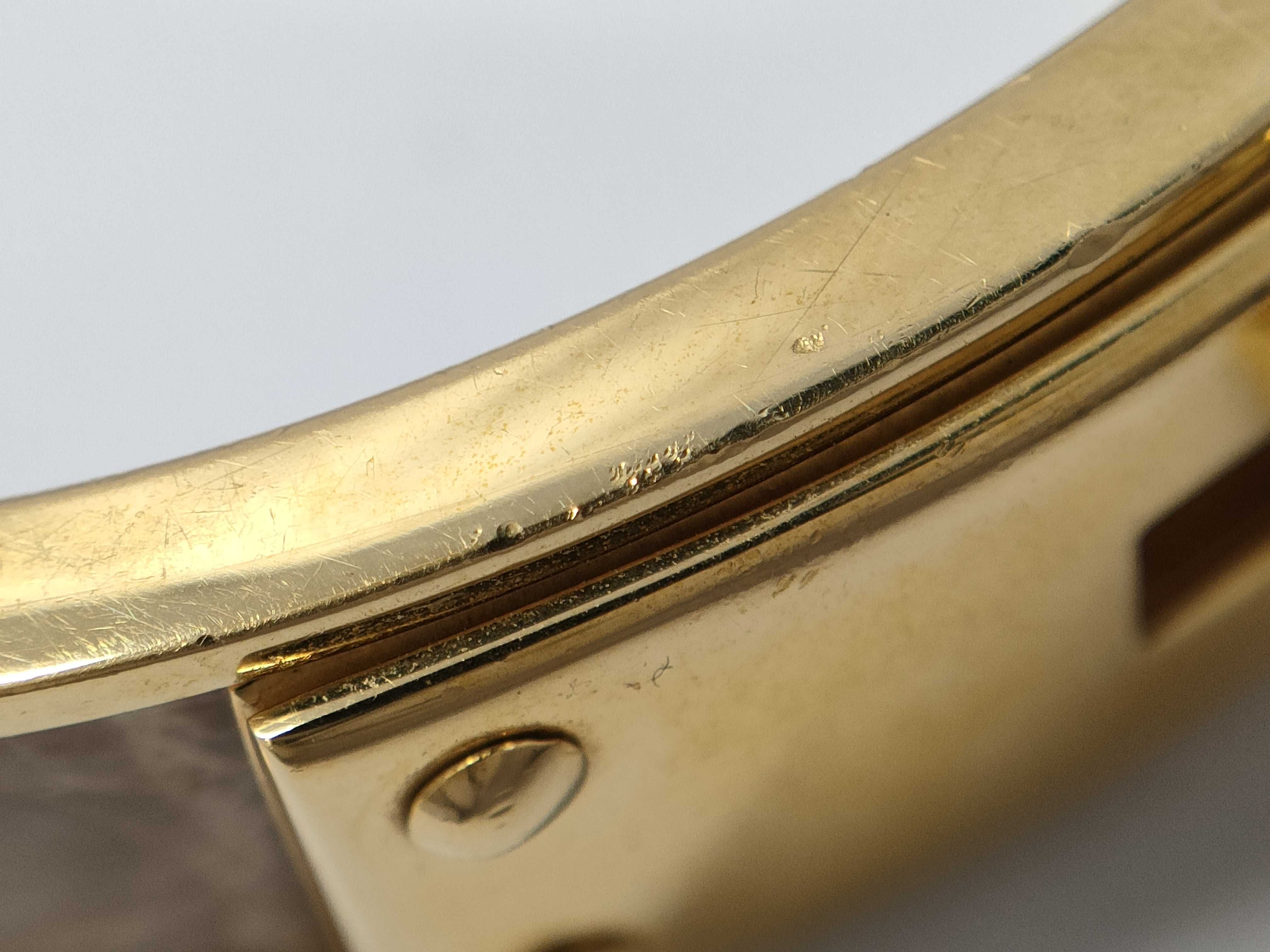 Hermes Kelly Dog Exotic Skin Cuff Bracelet