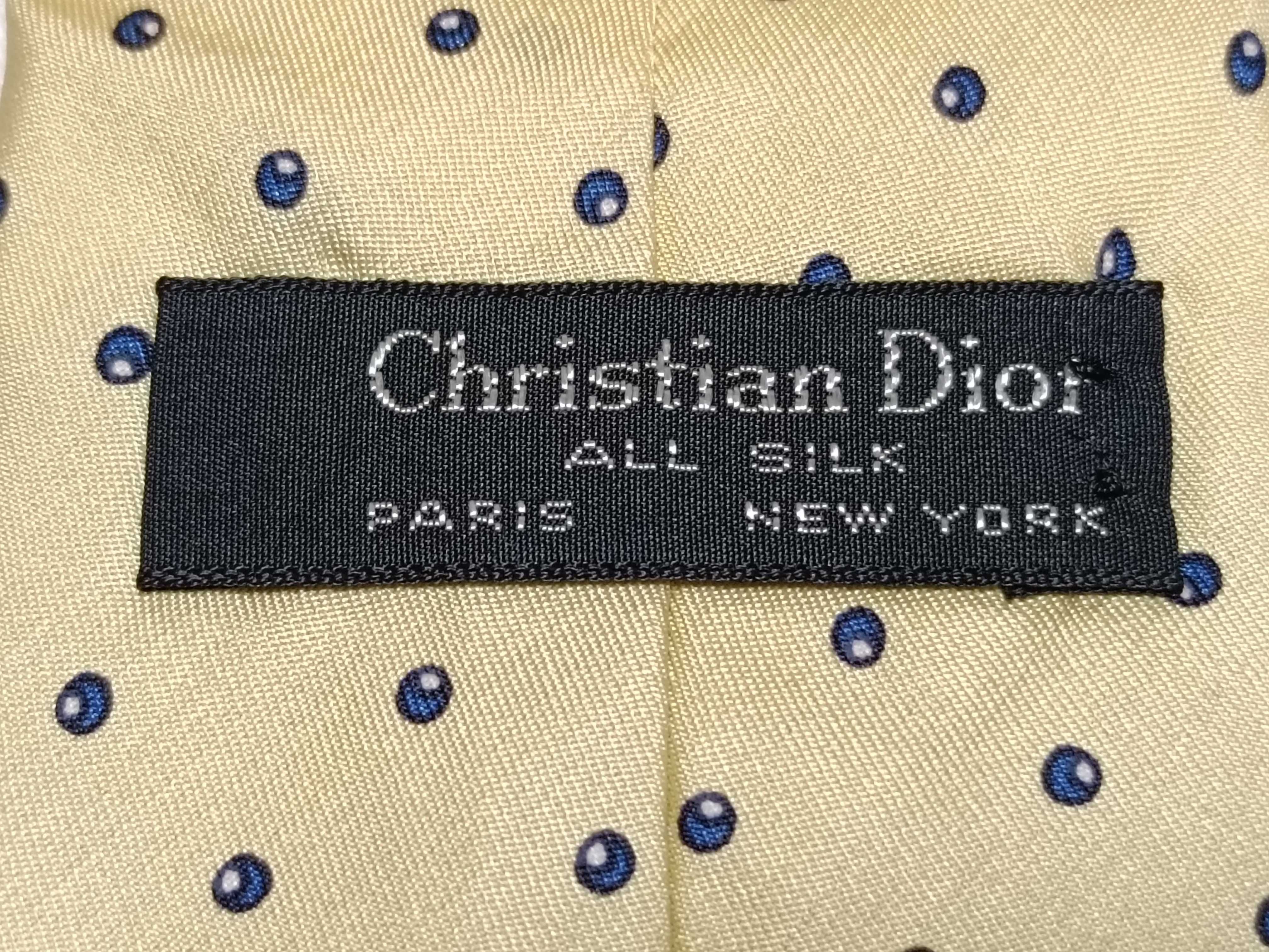 Two Christian Dior Silk Neckties