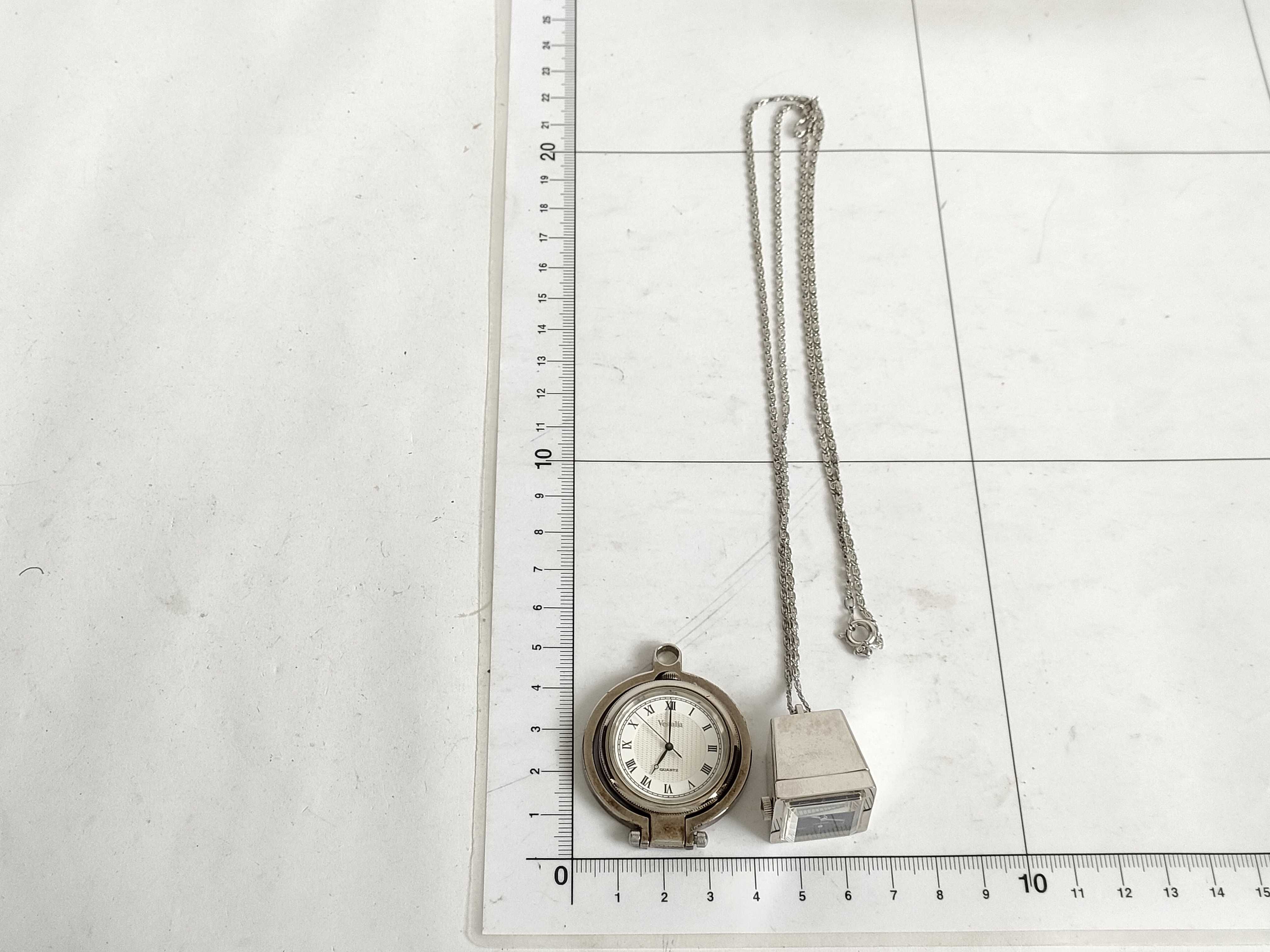 Two Japanese Timepieces Including a Seiko Pendant Watch and a Vestalia Sterling Silver Pocket Watch