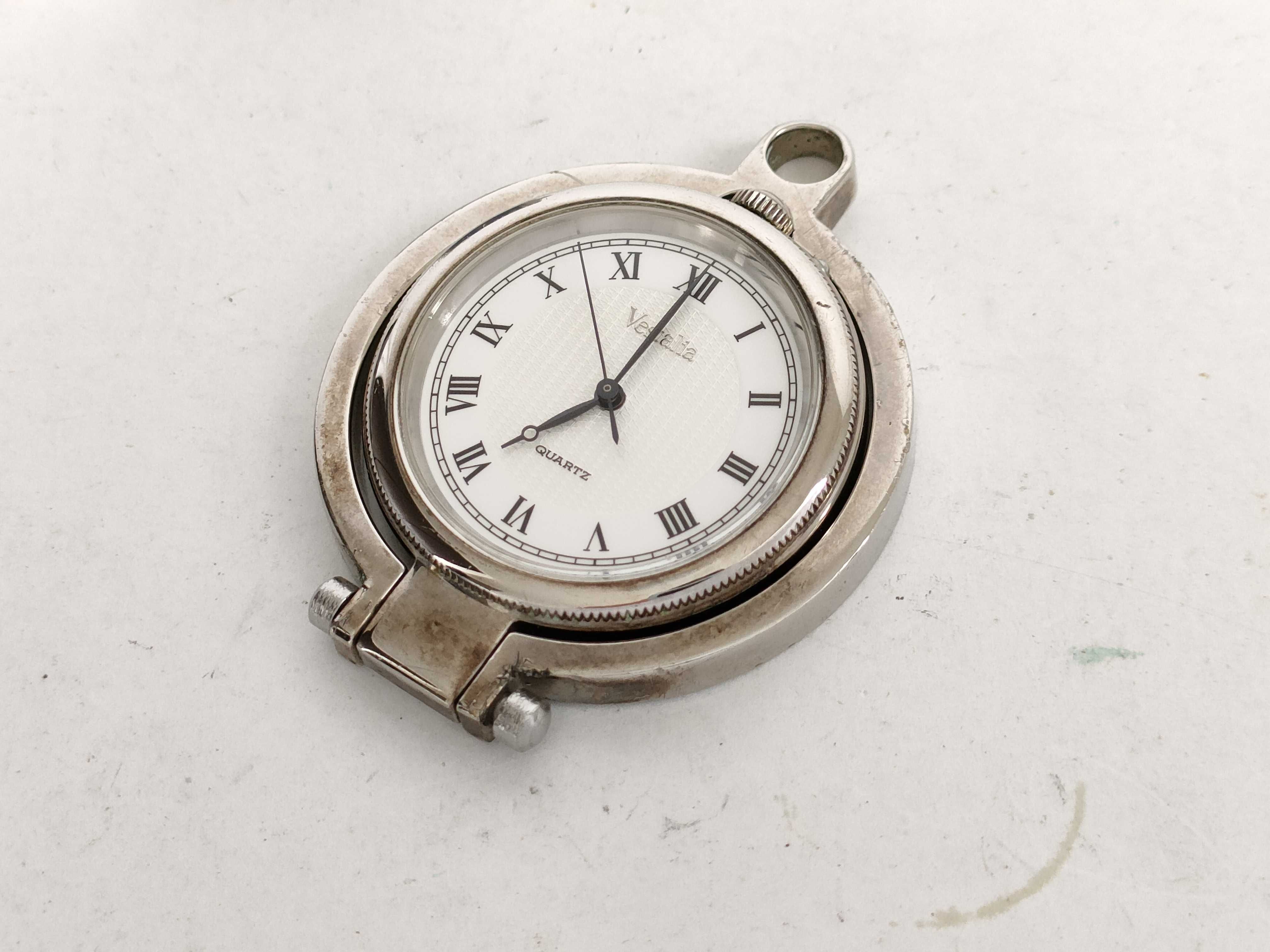 Two Japanese Timepieces Including a Seiko Pendant Watch and a Vestalia Sterling Silver Pocket Watch