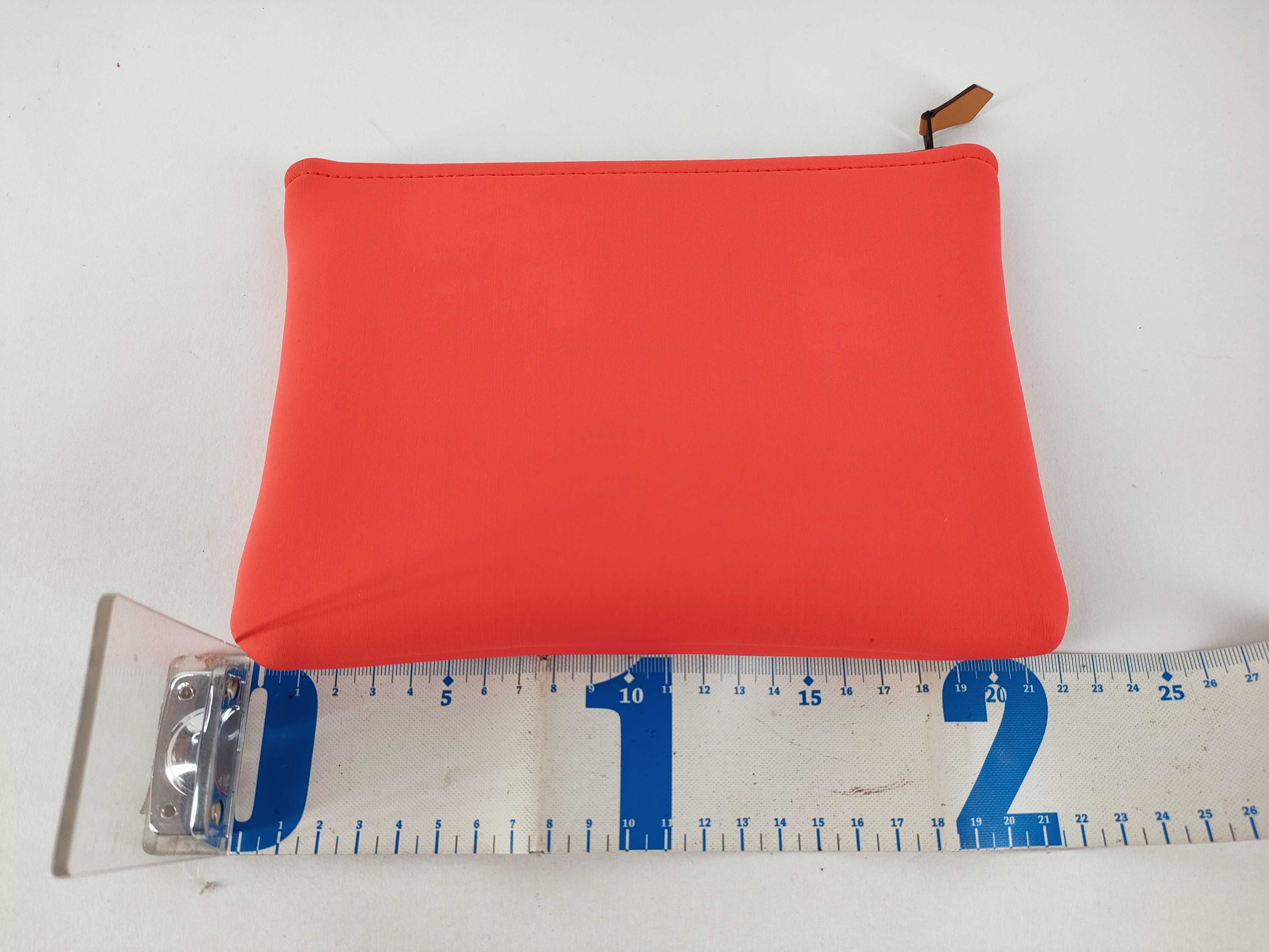 Hermes Orange Neoprene Neobain Waves Pouch PM