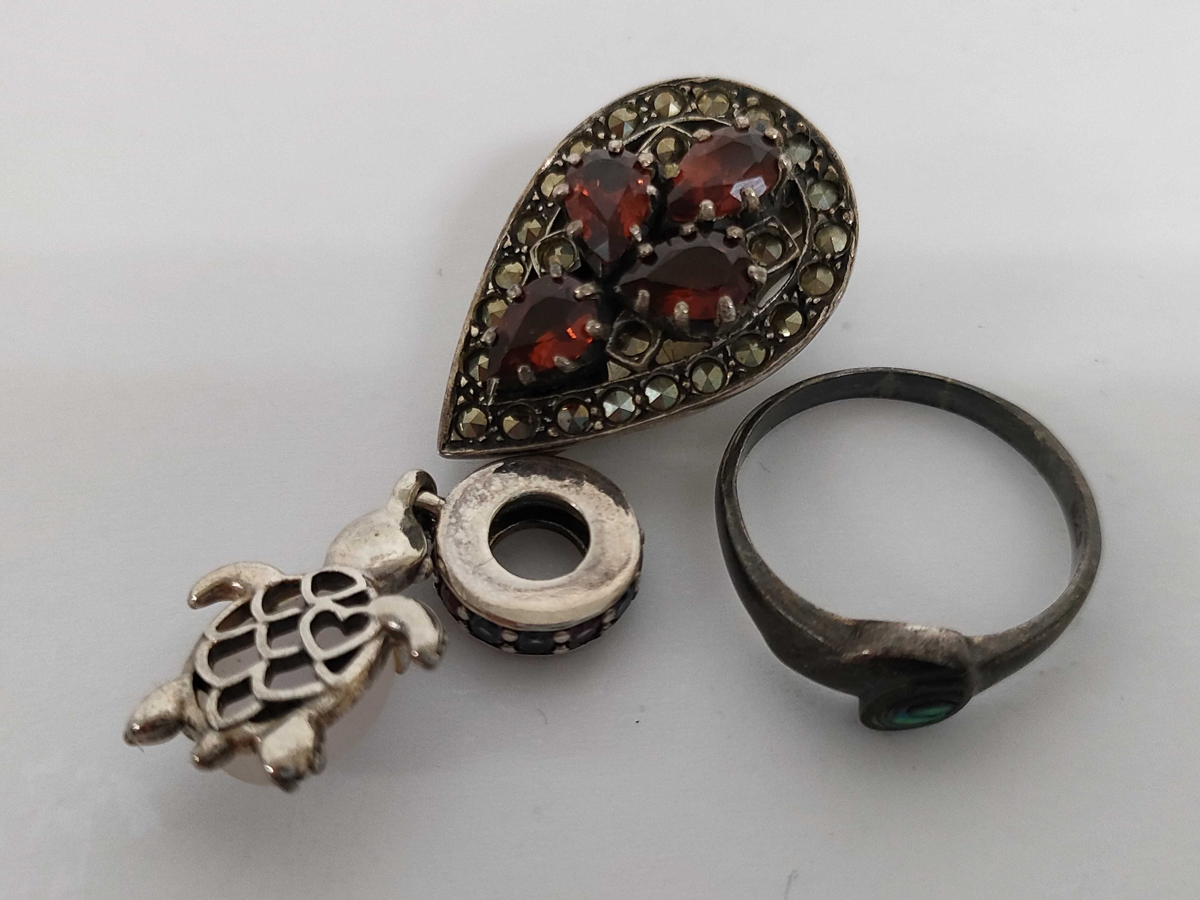 An Assortment of Sterling Silver and Costume Jewelry Including Pandora