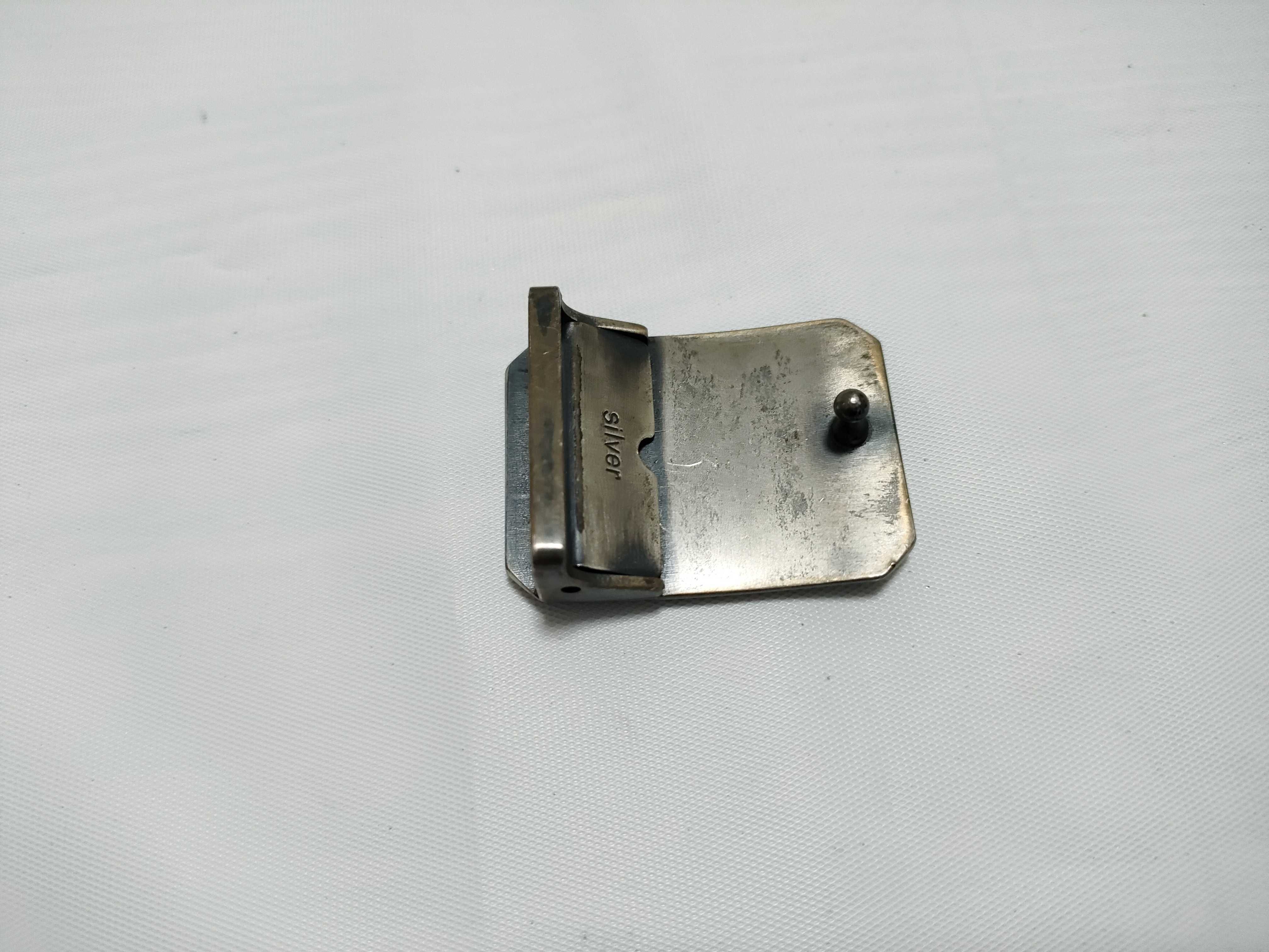 Valentino Rudy Ribbed Sterling Silver Belt Buckle