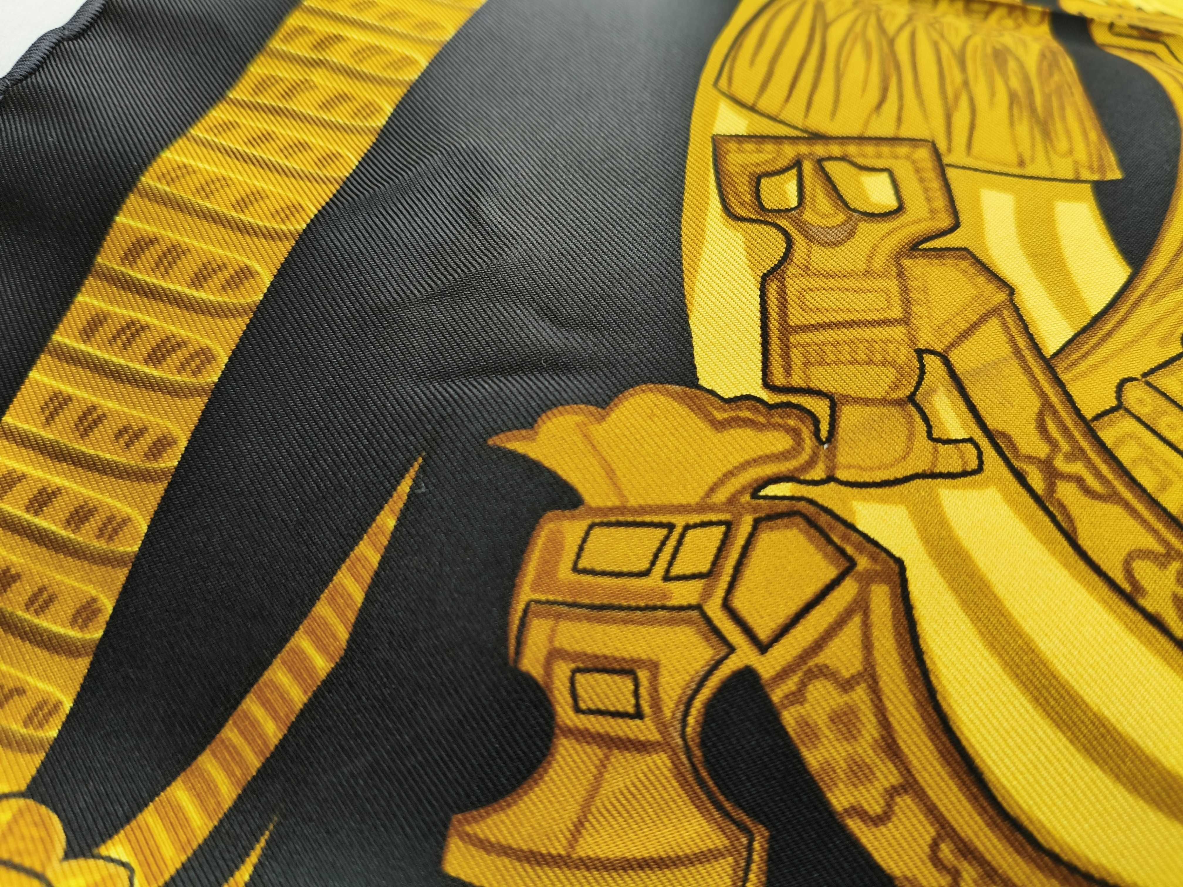 Hermes Armets et Panache Silk Twill Scarf