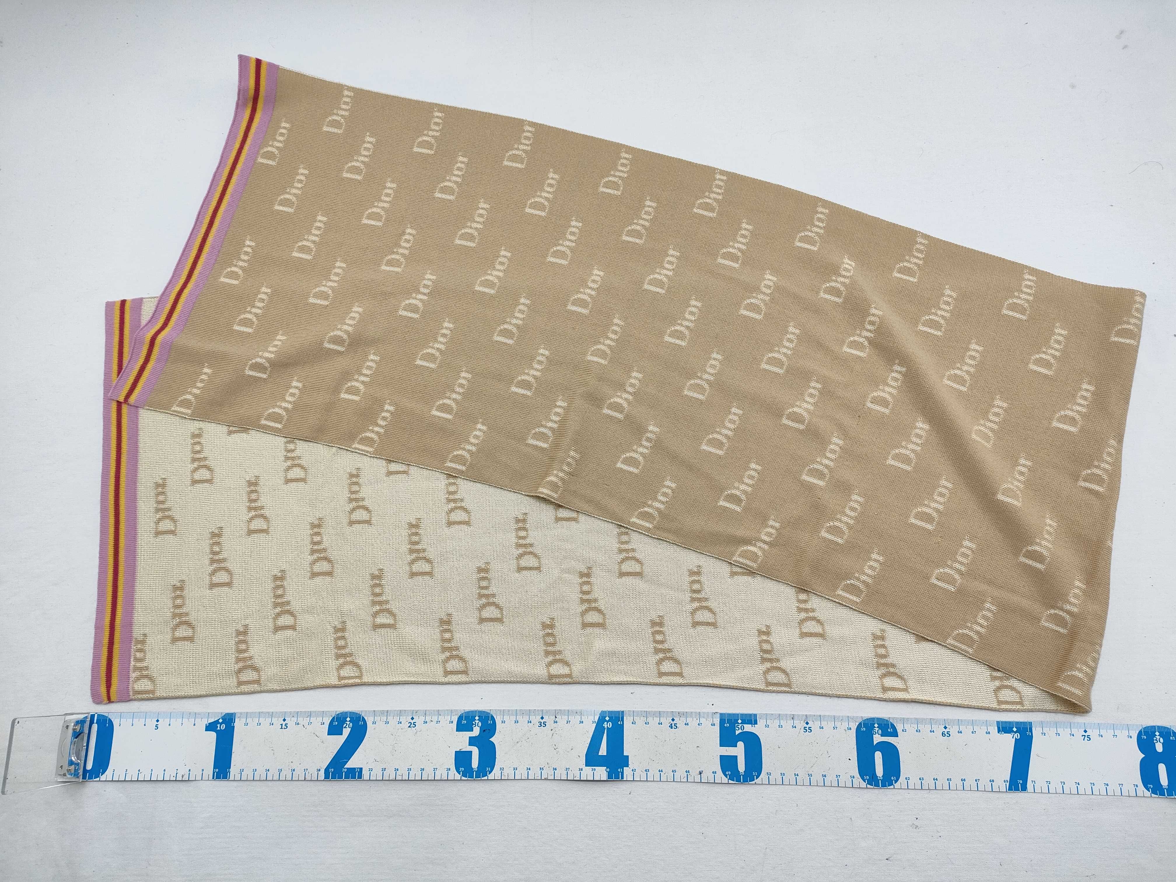 Christian Dior Reversible Logo Knitted Scarf