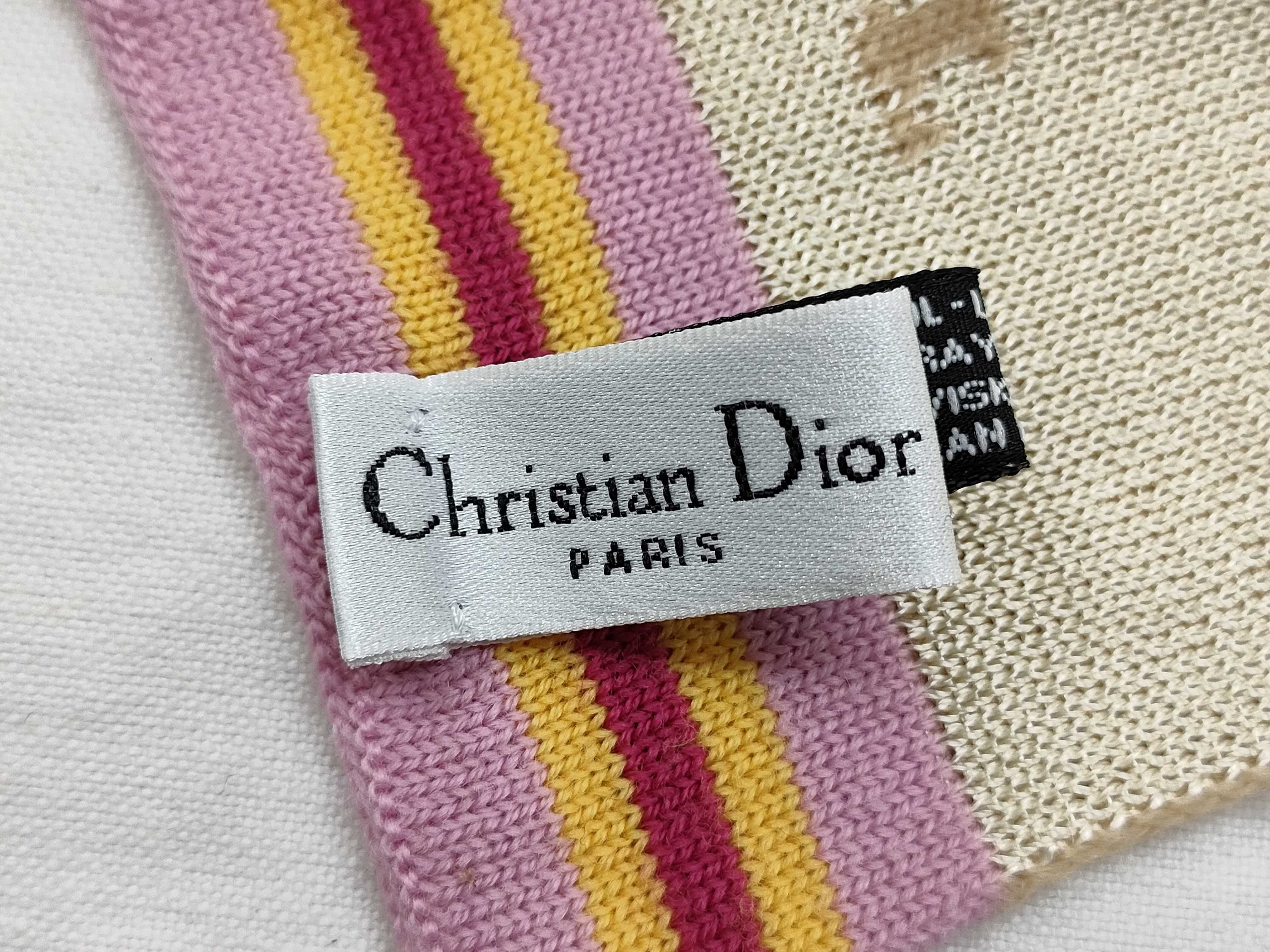 Christian Dior Reversible Logo Knitted Scarf