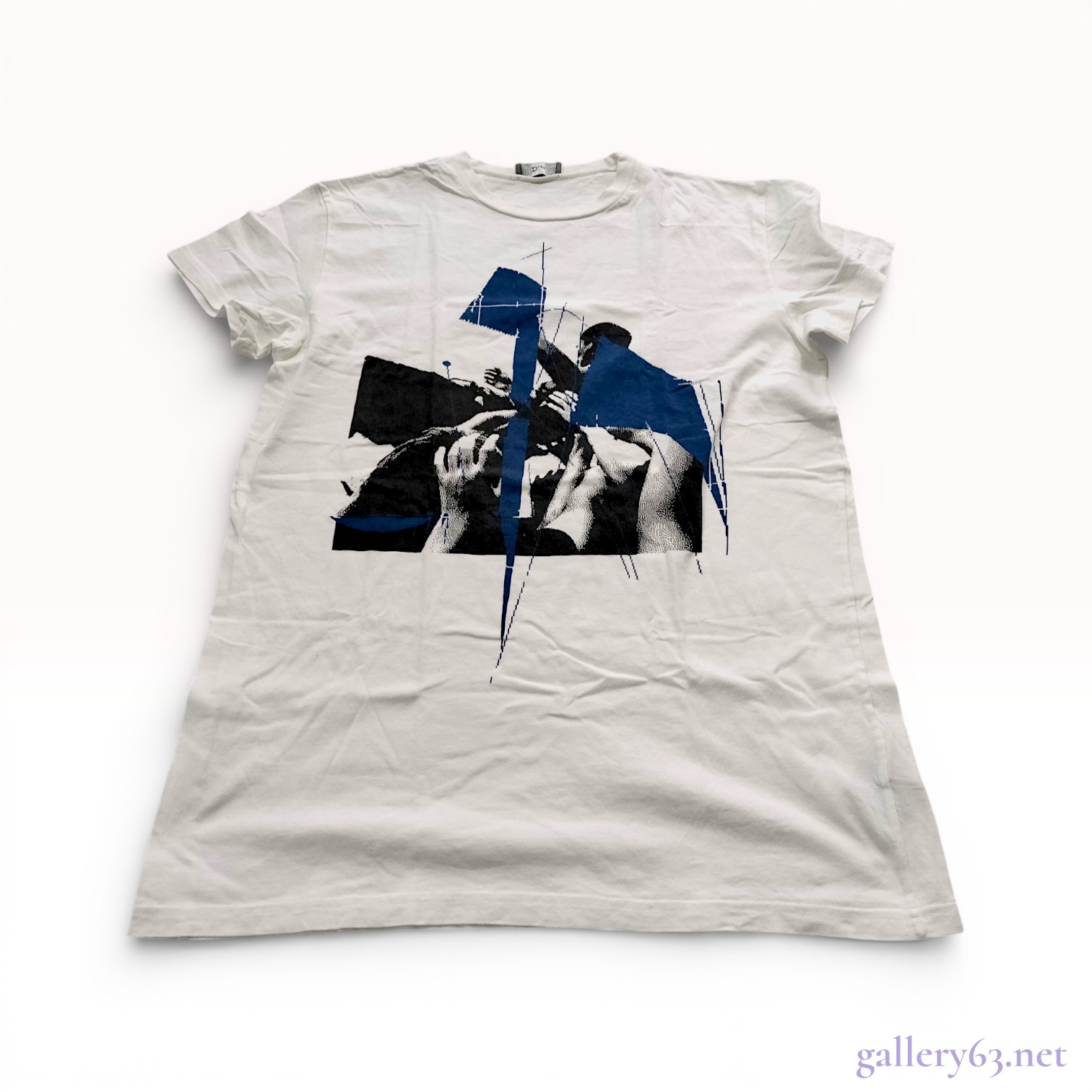 Contemporary Dior Homme Graphic T-Shirt with Halftone Digital Print