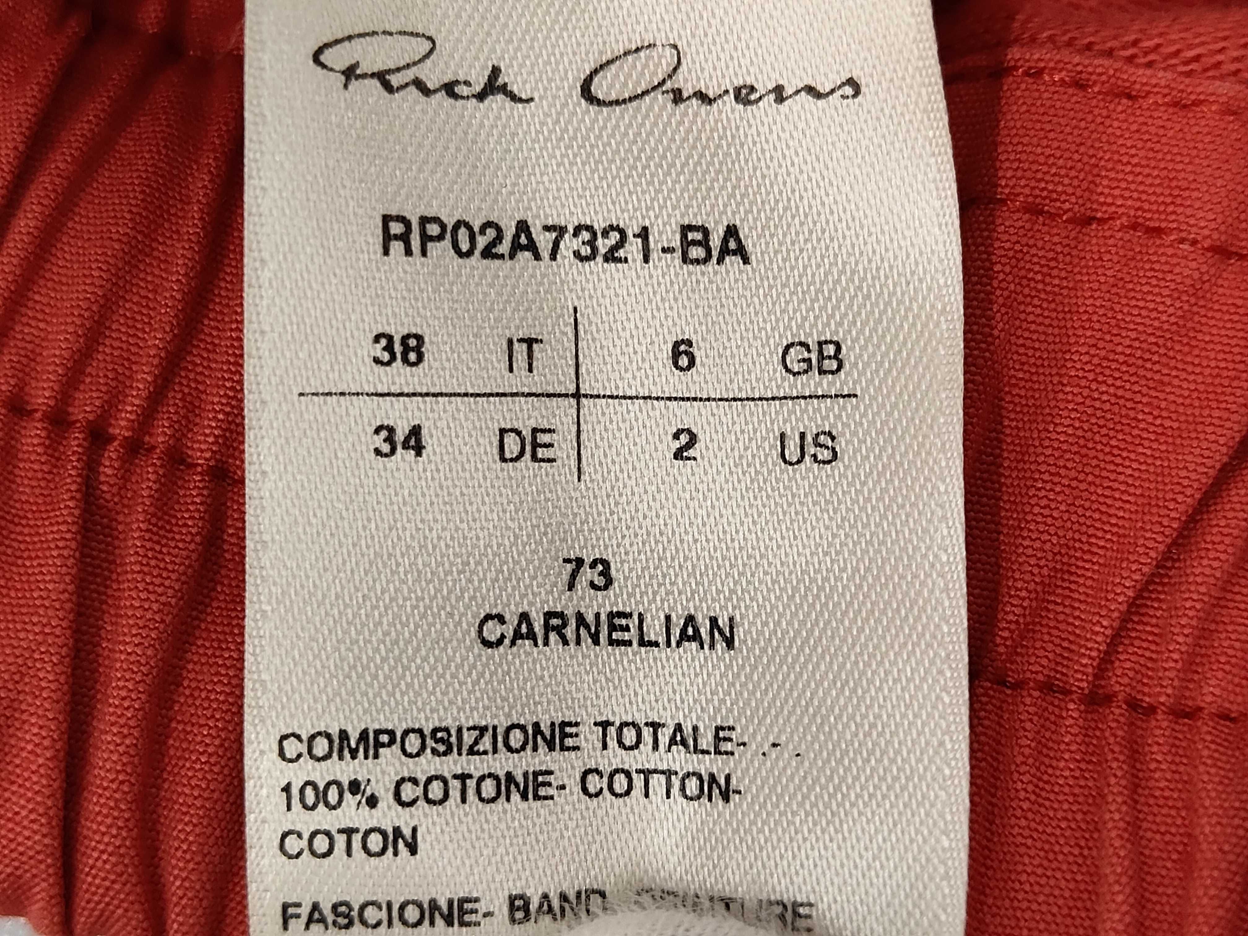 Rick Owens Bauhaus Organic Cotton Jogger Pants in Carnelian