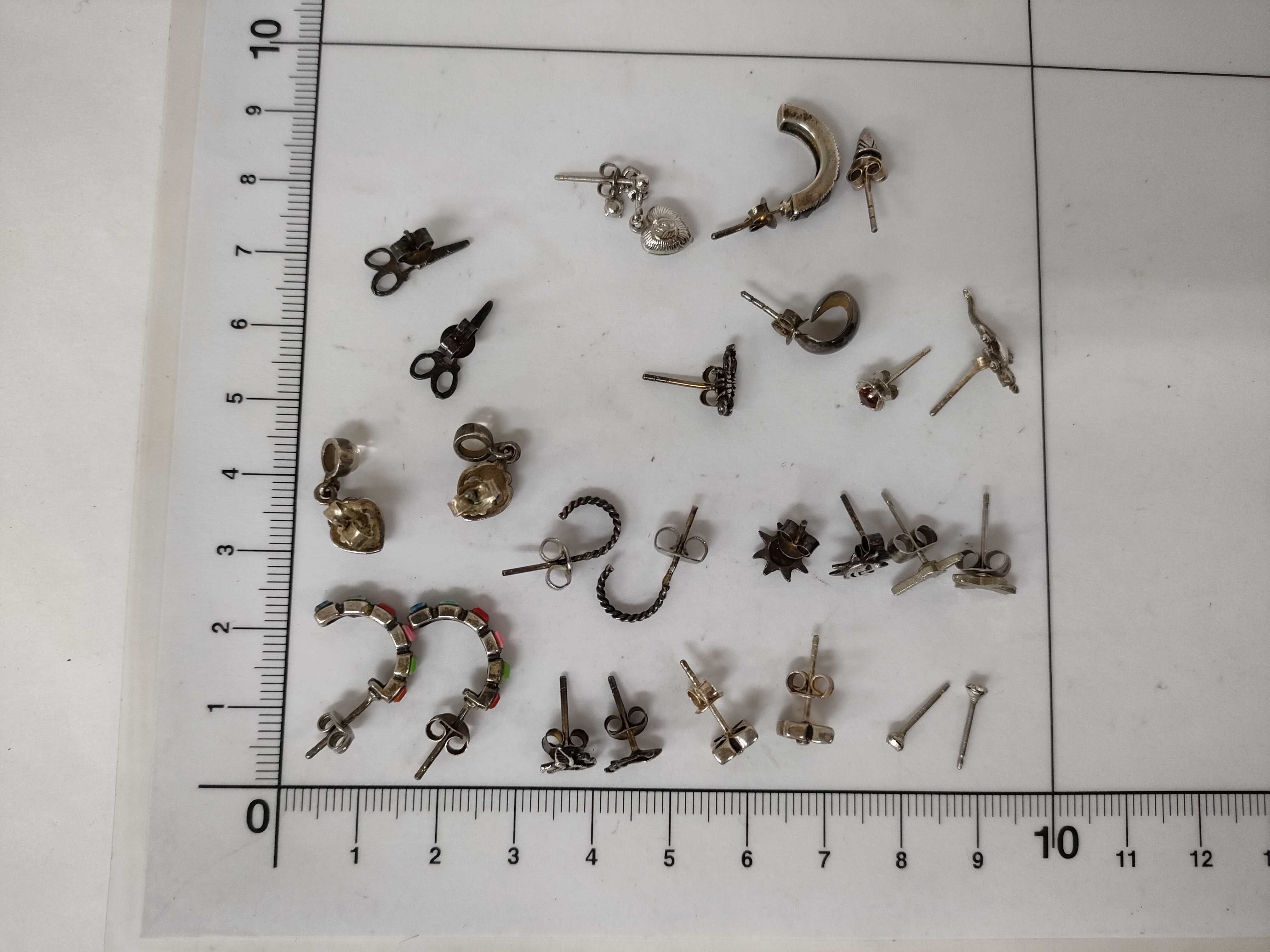 An Assortment of Sterling Silver Earrings