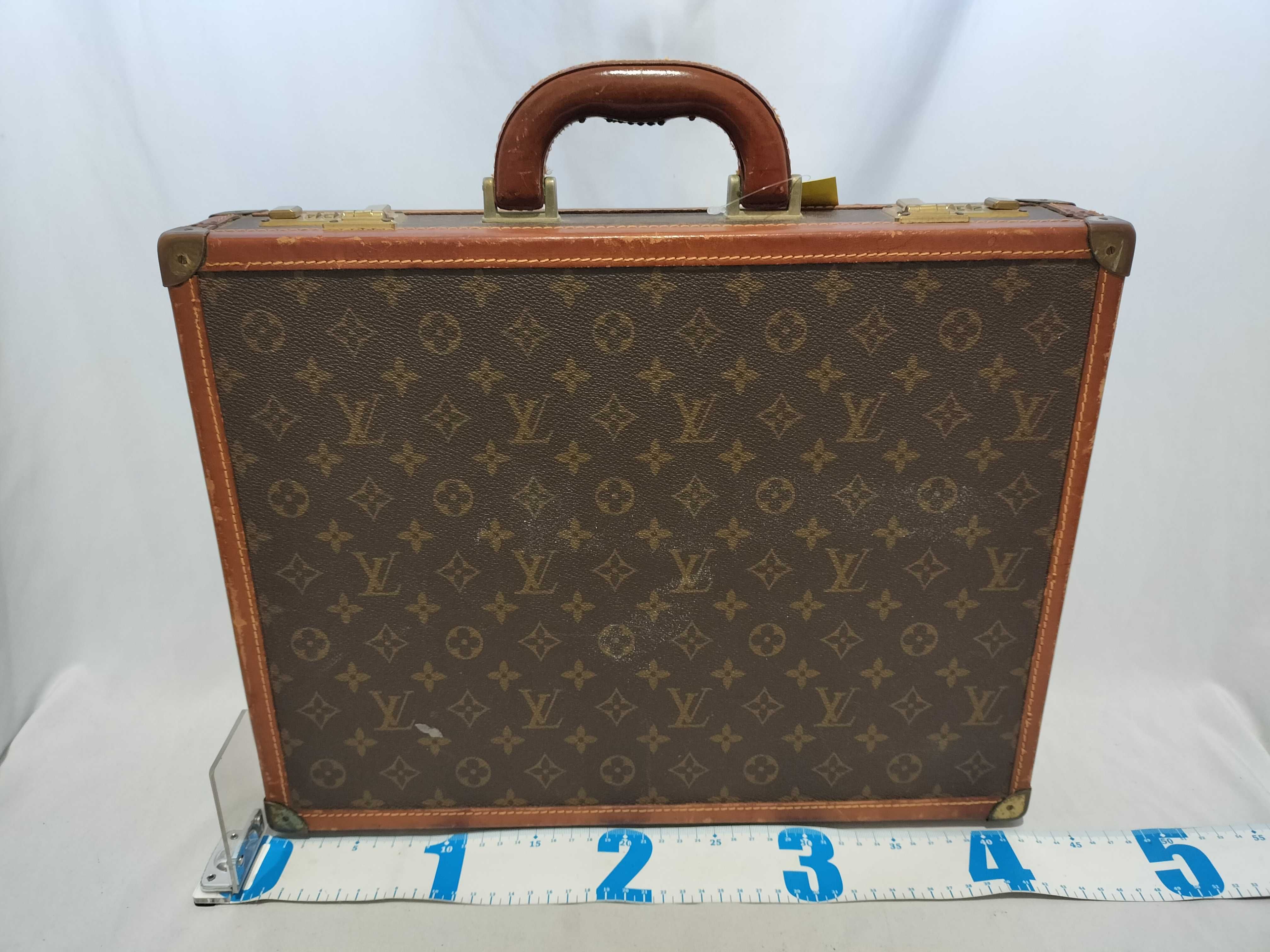 Louis Vuitton Vintage Monogram Diplomate Hardside Briefcase Monogram Canvas Brown