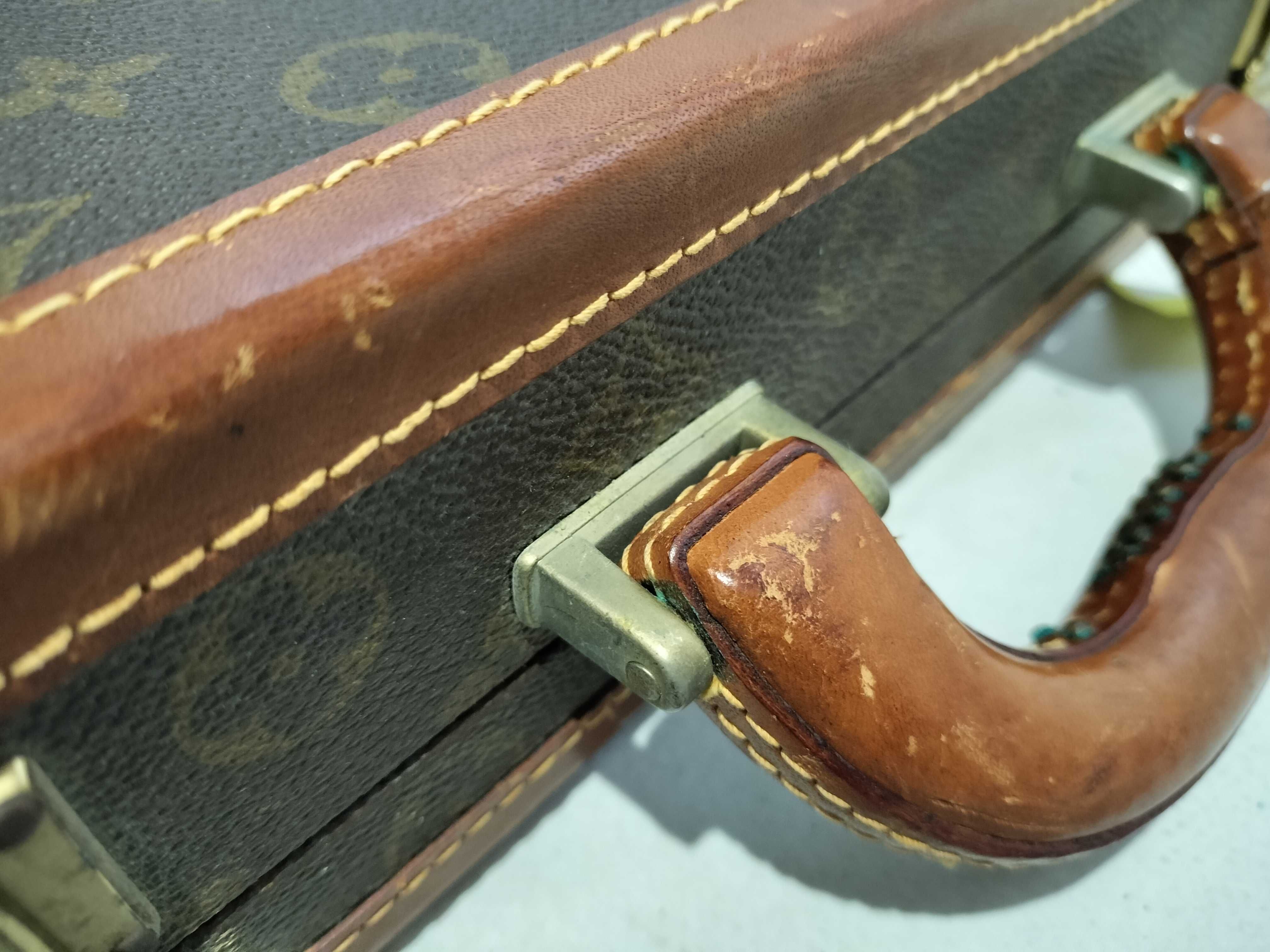 Louis Vuitton Vintage Monogram Diplomate Hardside Briefcase Monogram Canvas Brown