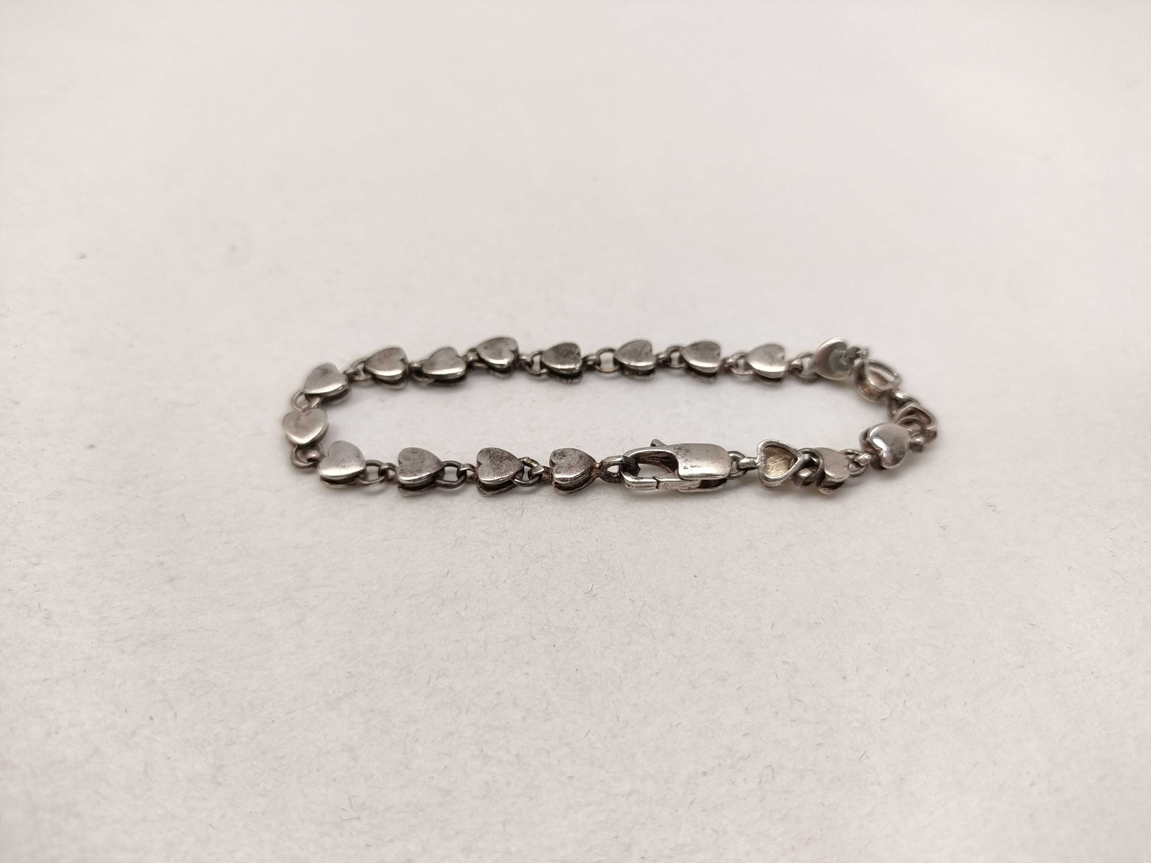 Tiffany & Co. Sterling Silver Puffed Heart Link Bracelet