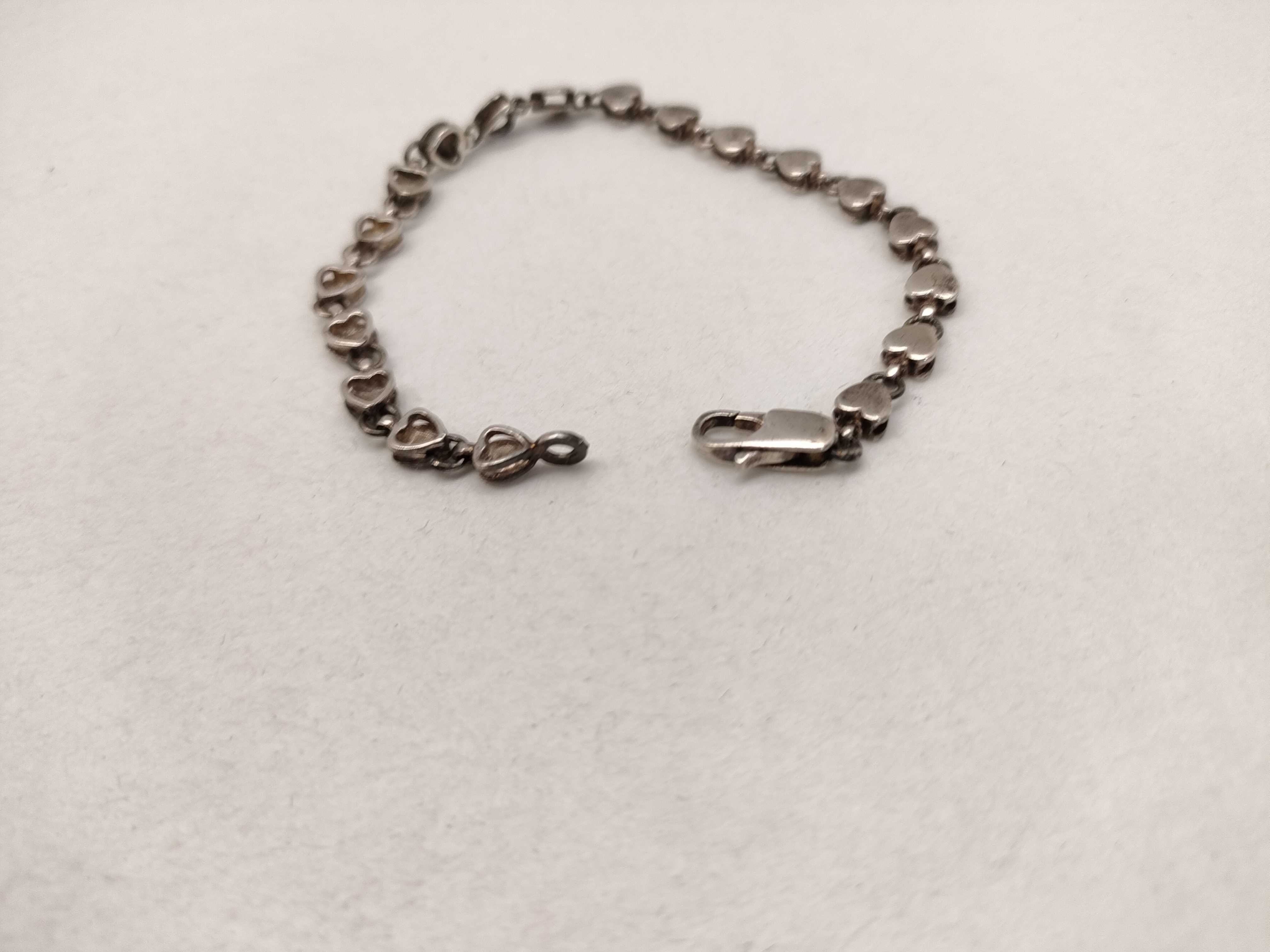 Tiffany & Co. Sterling Silver Puffed Heart Link Bracelet