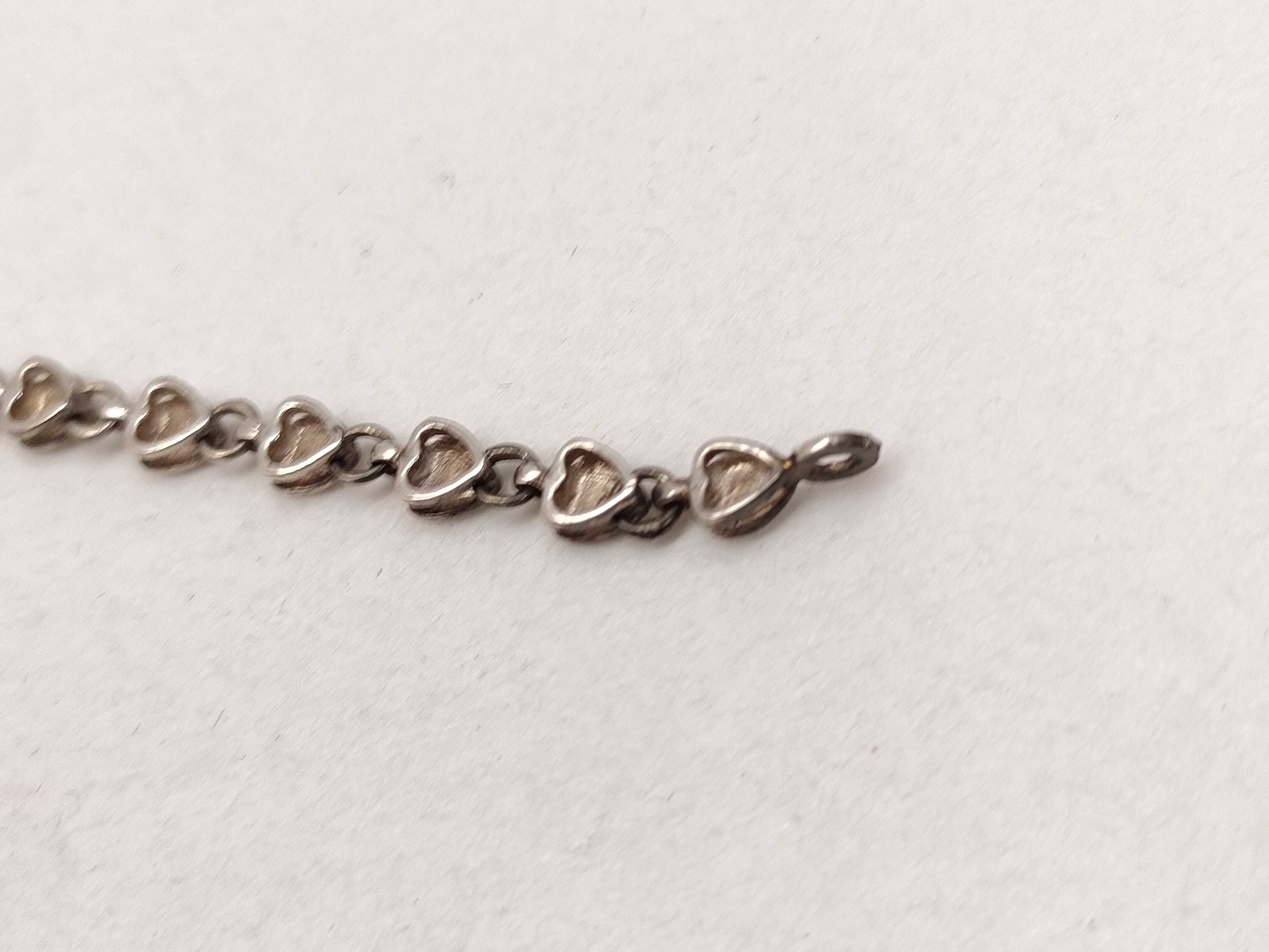Tiffany & Co. Sterling Silver Puffed Heart Link Bracelet