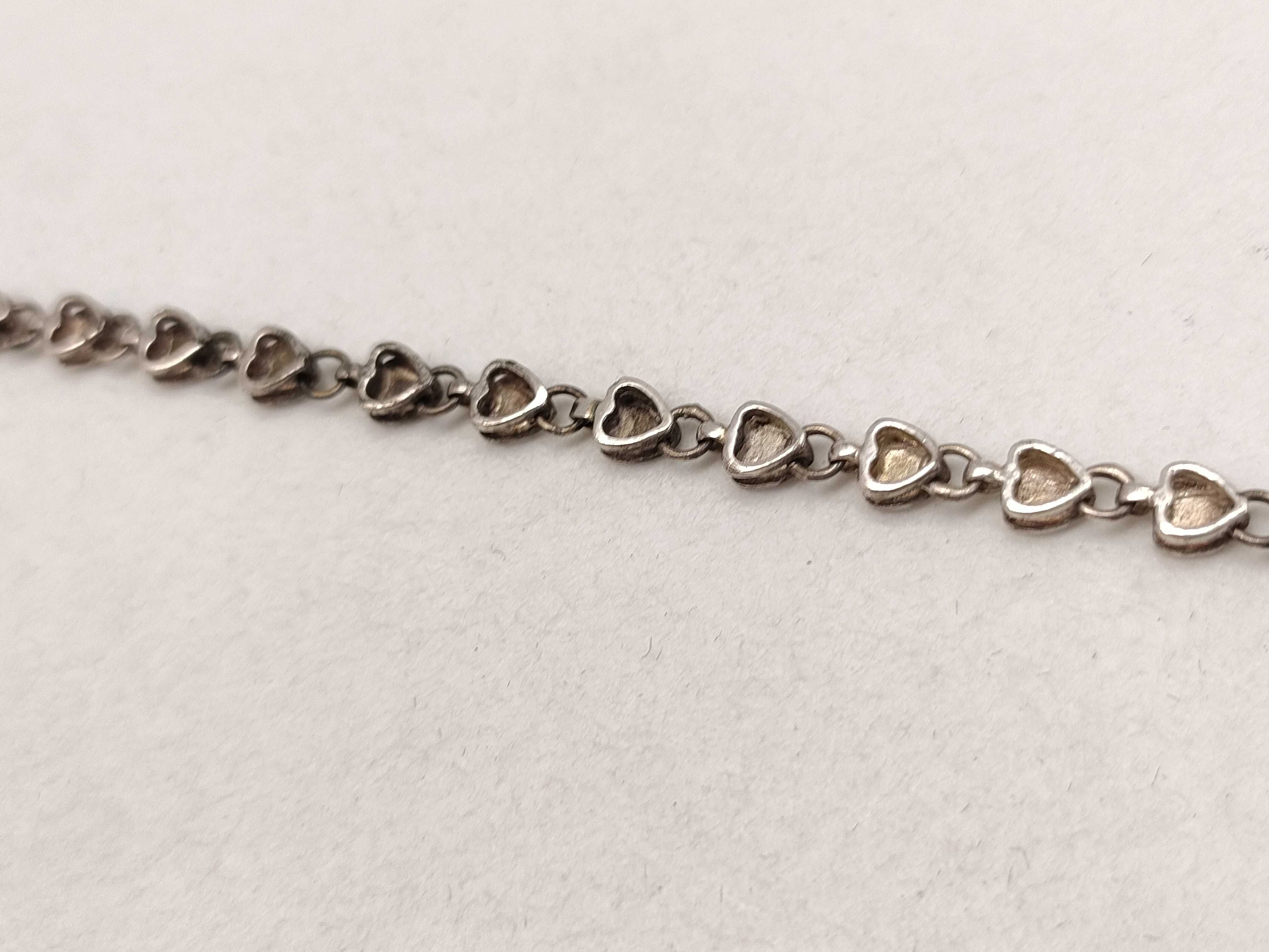 Tiffany & Co. Sterling Silver Puffed Heart Link Bracelet