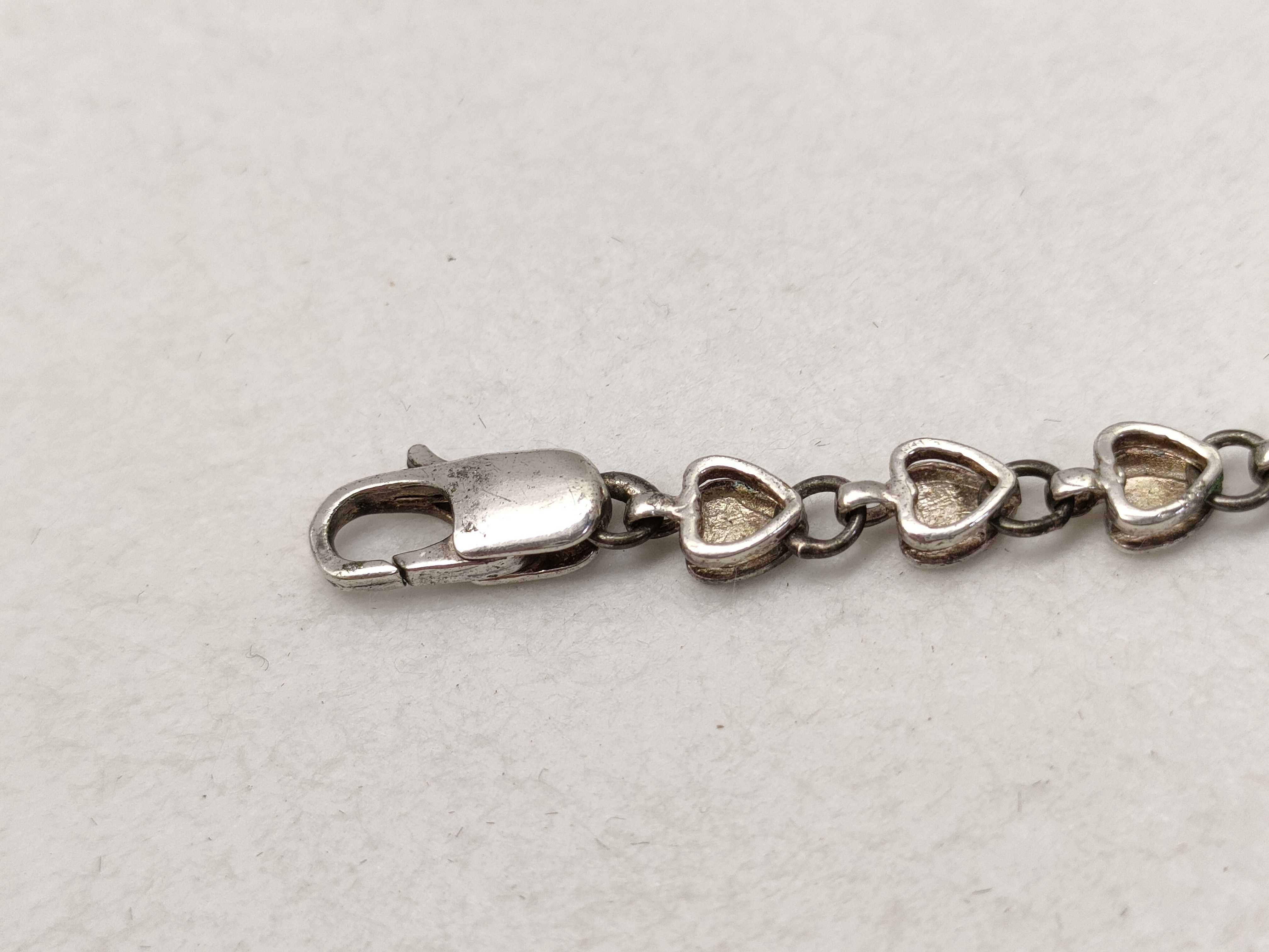 Tiffany & Co. Sterling Silver Puffed Heart Link Bracelet