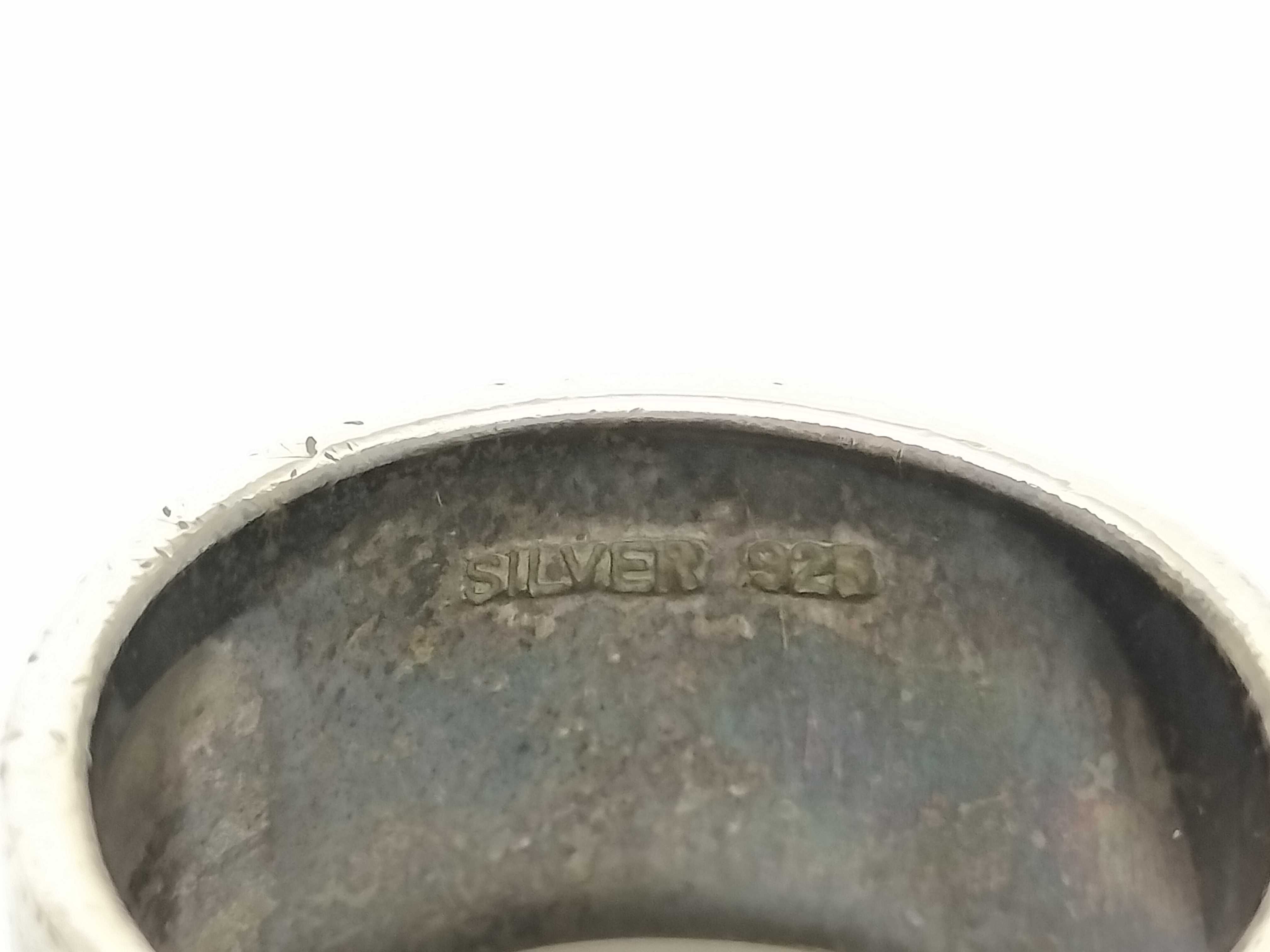 Jean Paul Gaultier Sterling Silver Logo Band Ring