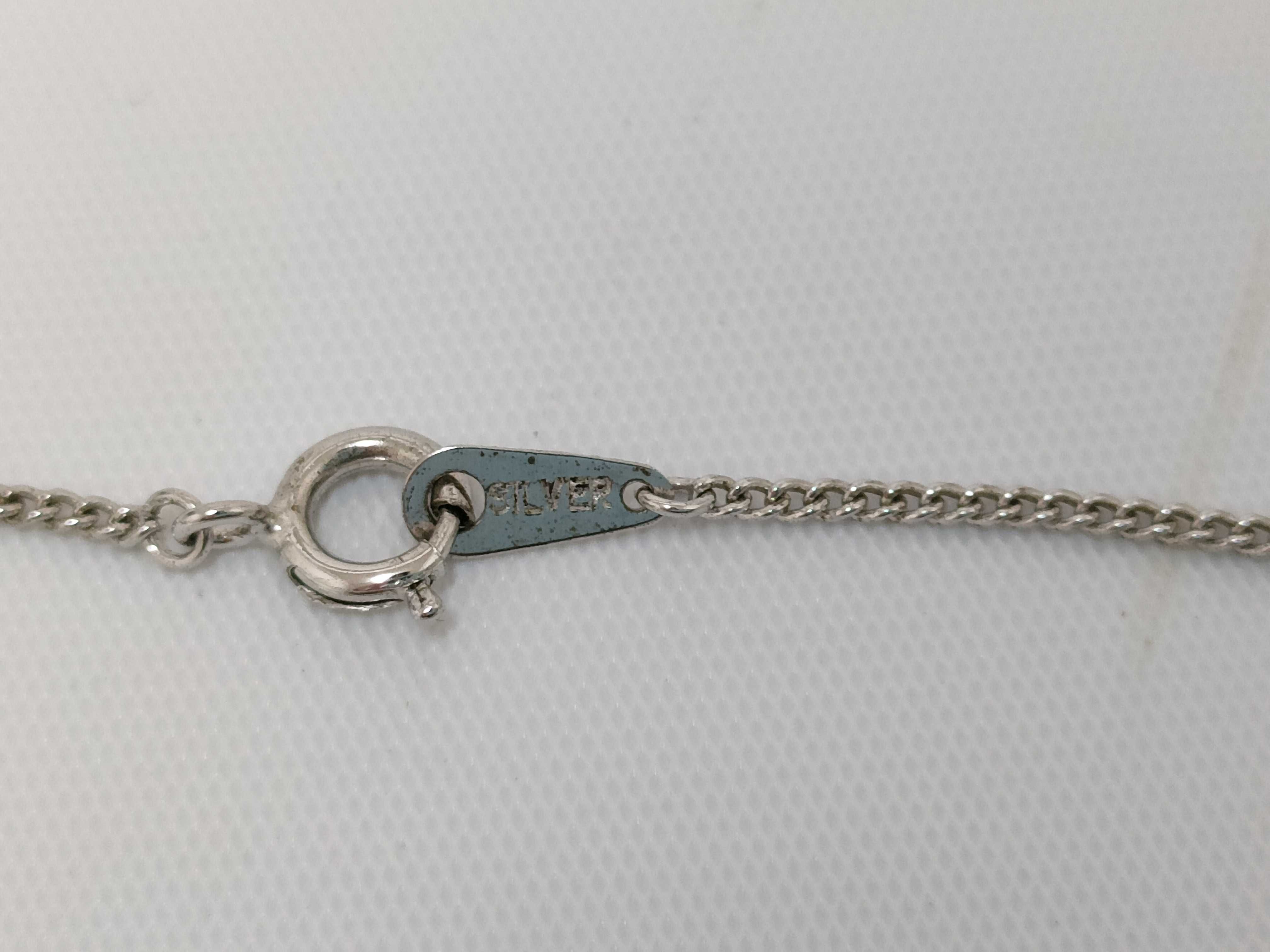 Vintage Modernist Silver and Cultured Pearl Pendant Necklace