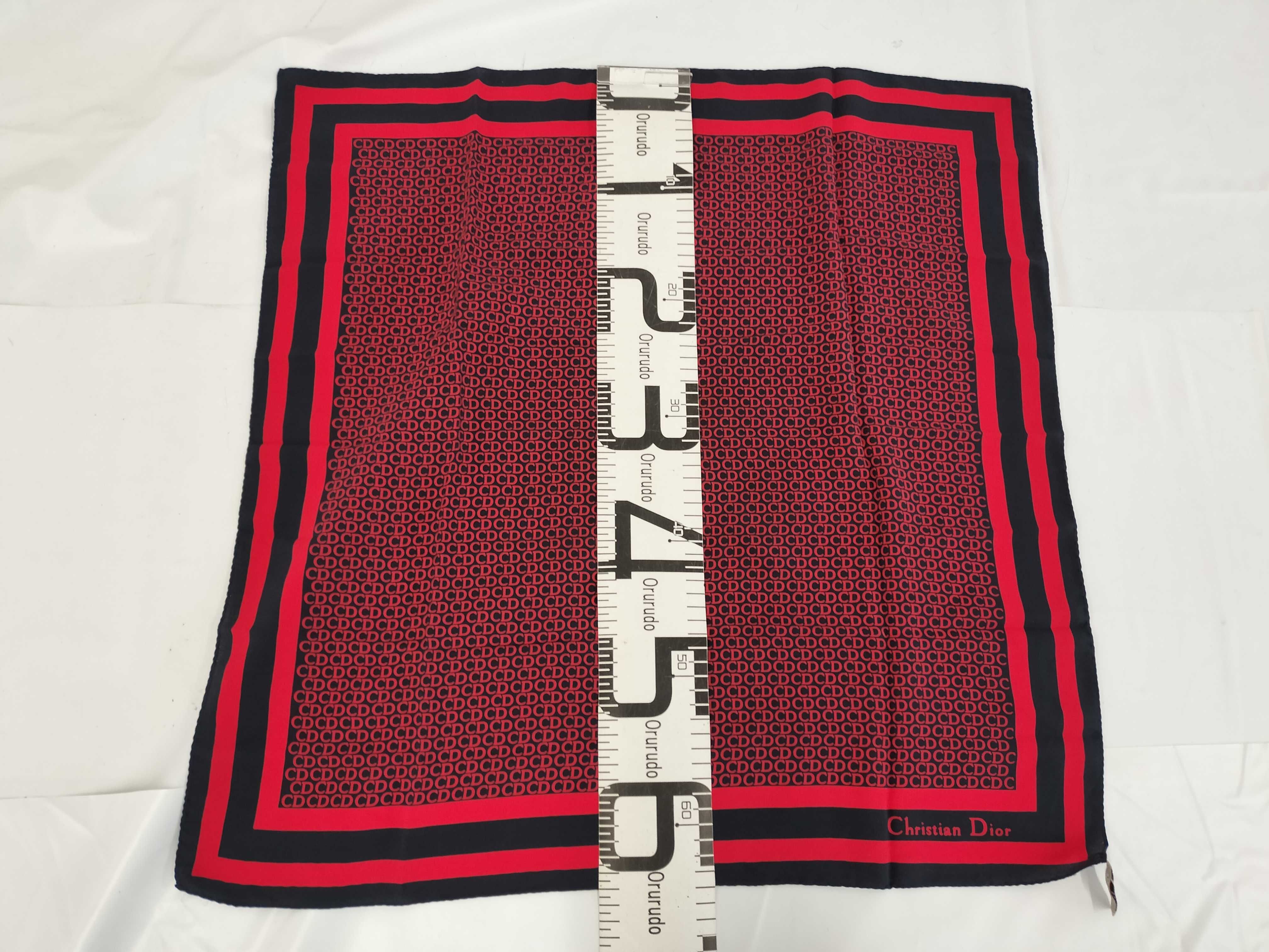 Christian Dior Vintage Monogram Silk Scarf