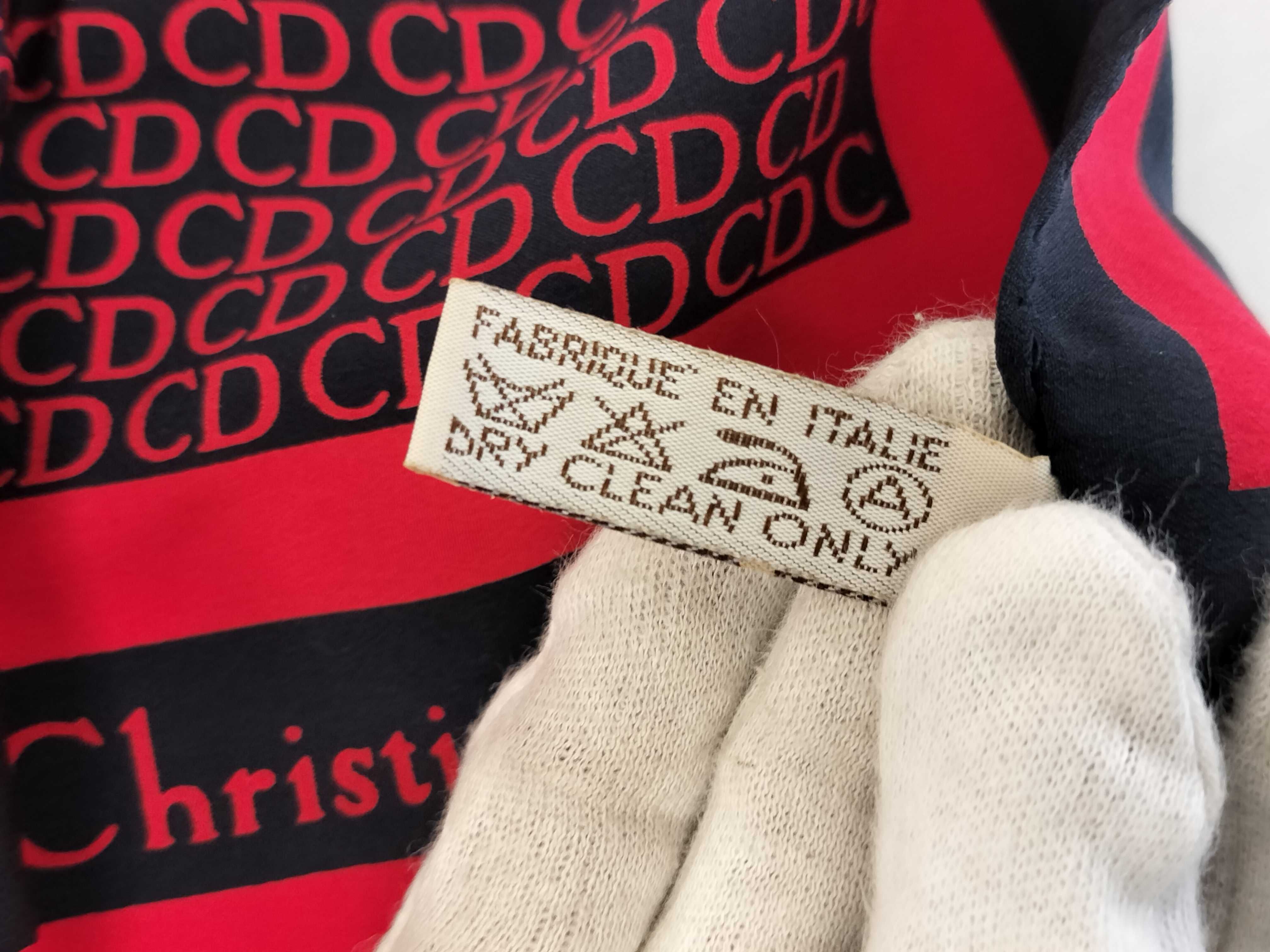 Christian Dior Vintage Monogram Silk Scarf