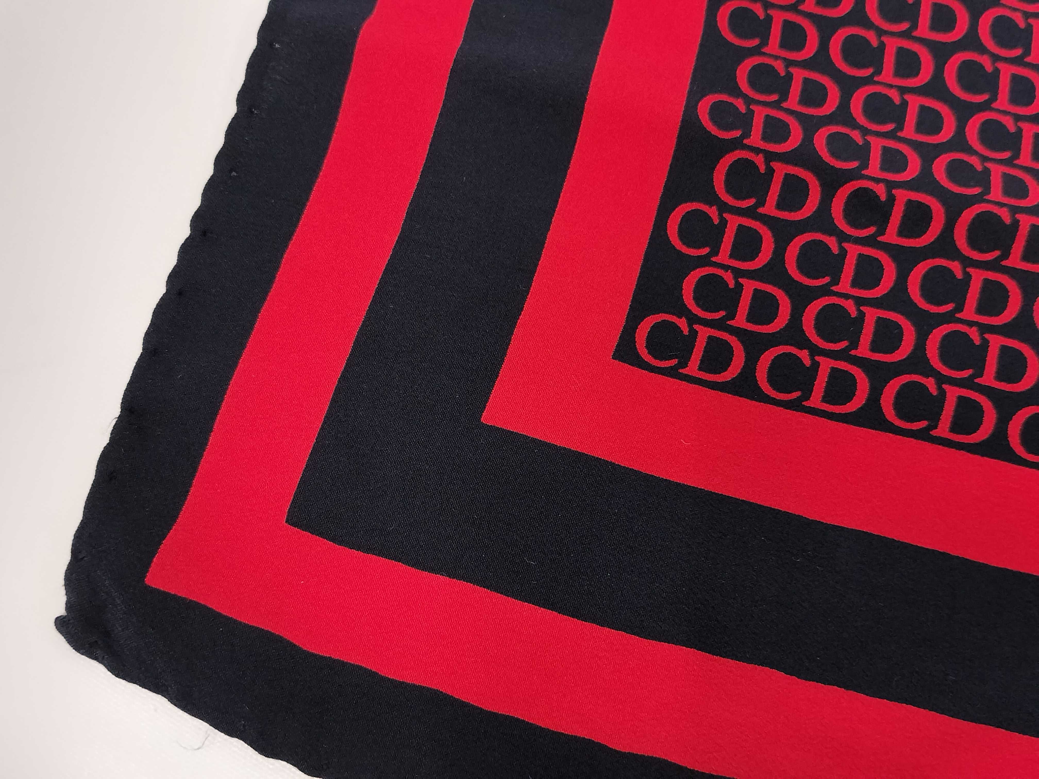 Christian Dior Vintage Monogram Silk Scarf