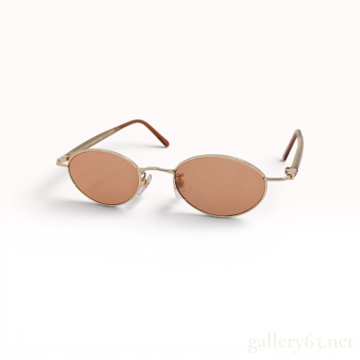 Etro ESG006 GPB Gold-Tone Metal Oval Sunglasses