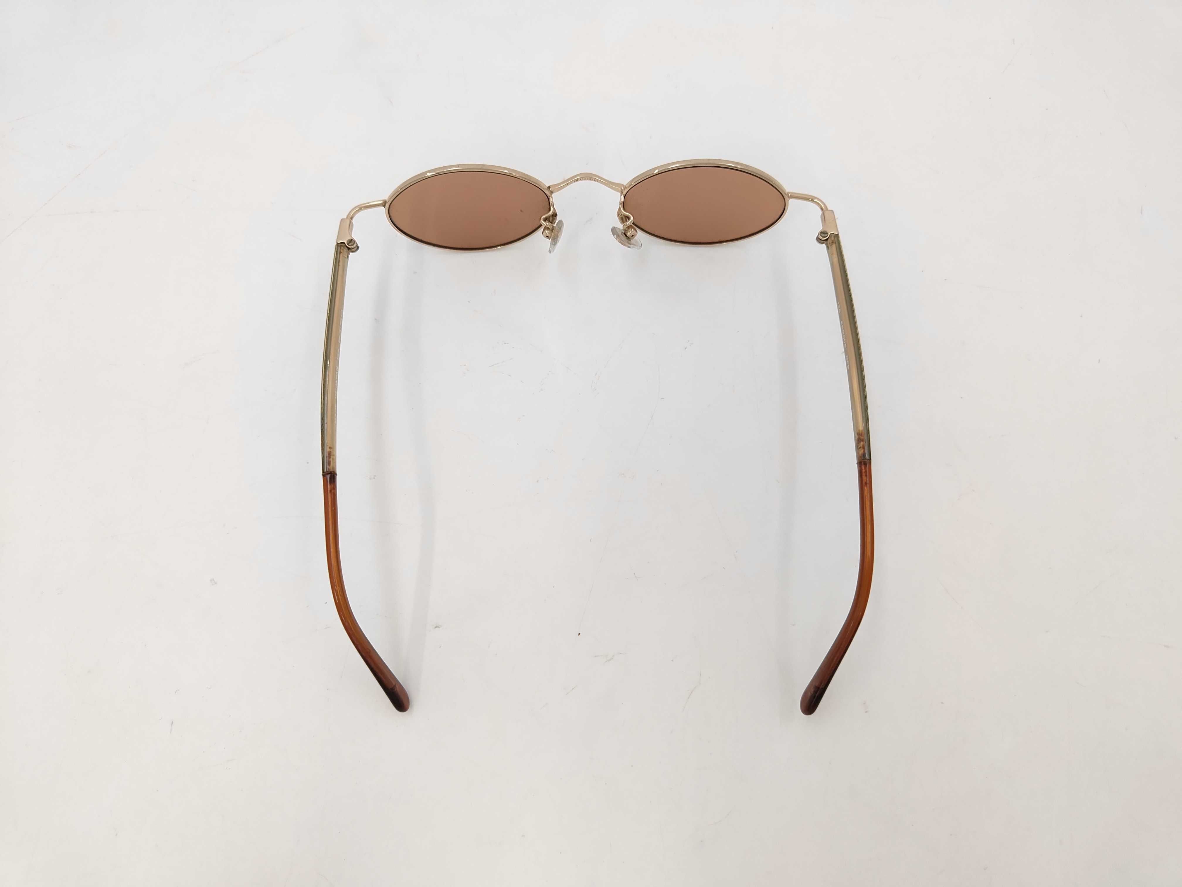 Etro ESG006 GPB Gold-Tone Metal Oval Sunglasses