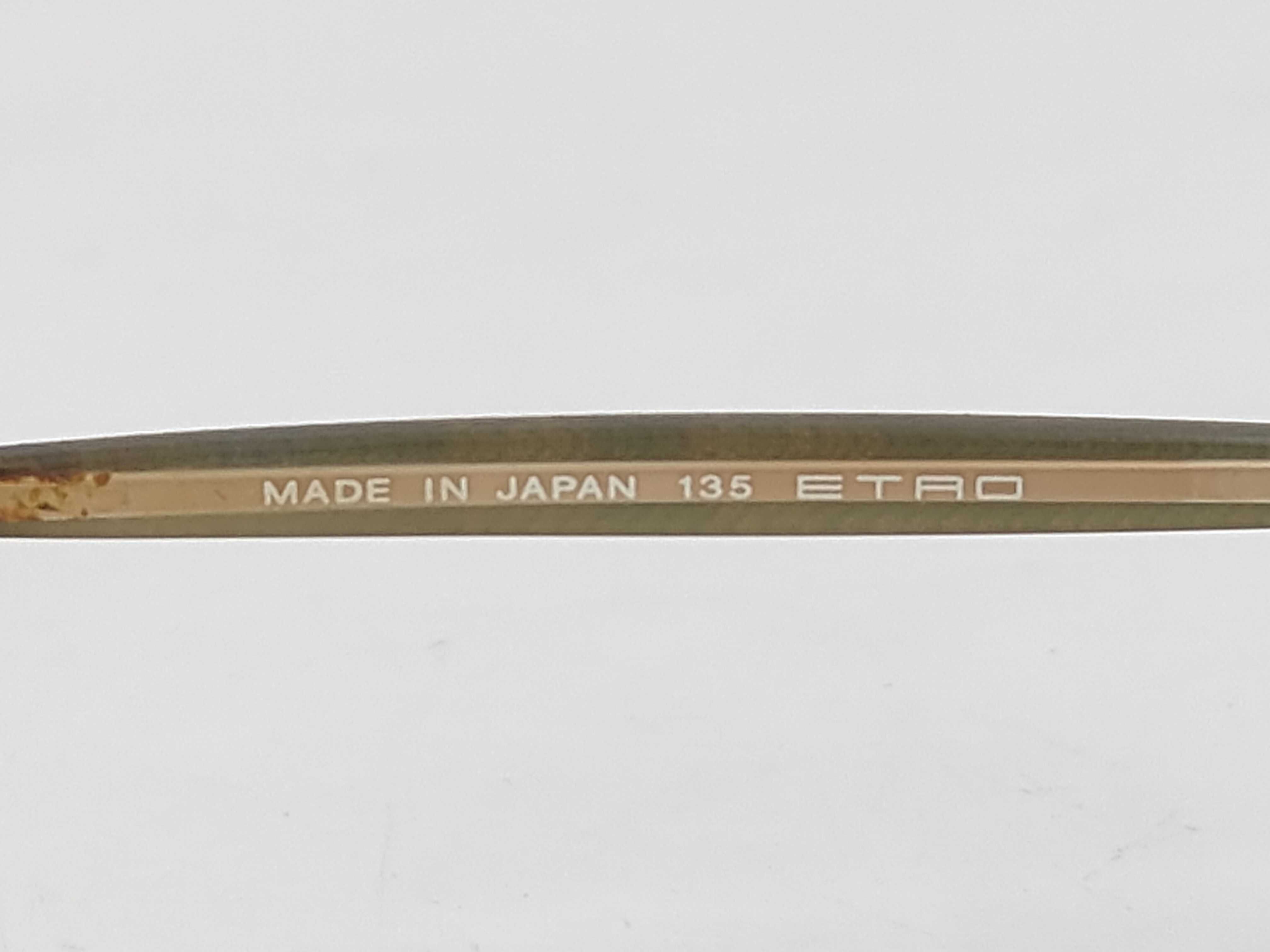 Etro ESG006 GPB Gold-Tone Metal Oval Sunglasses