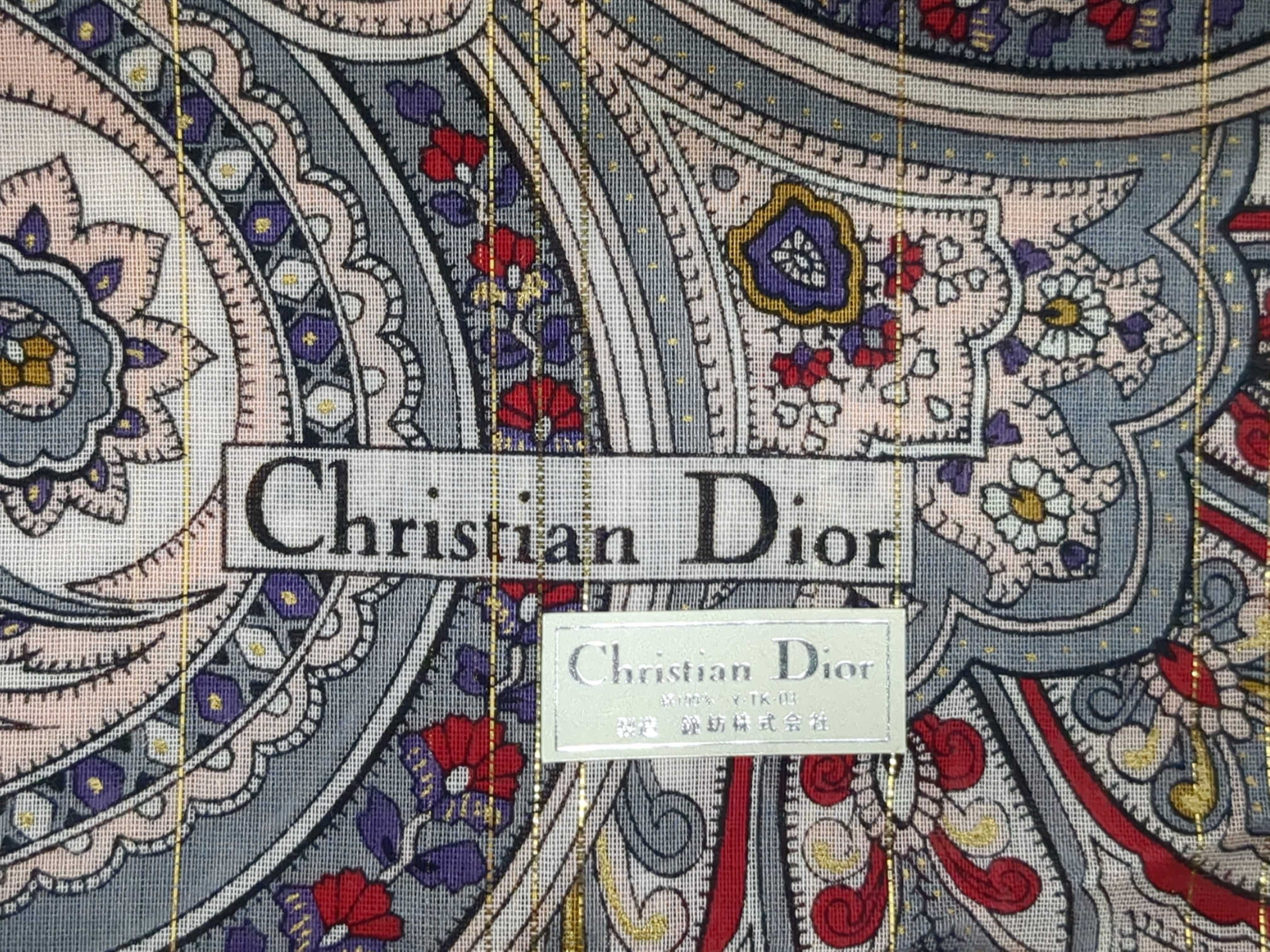 A Trio of Celine and Christian Dior Designer Scarves