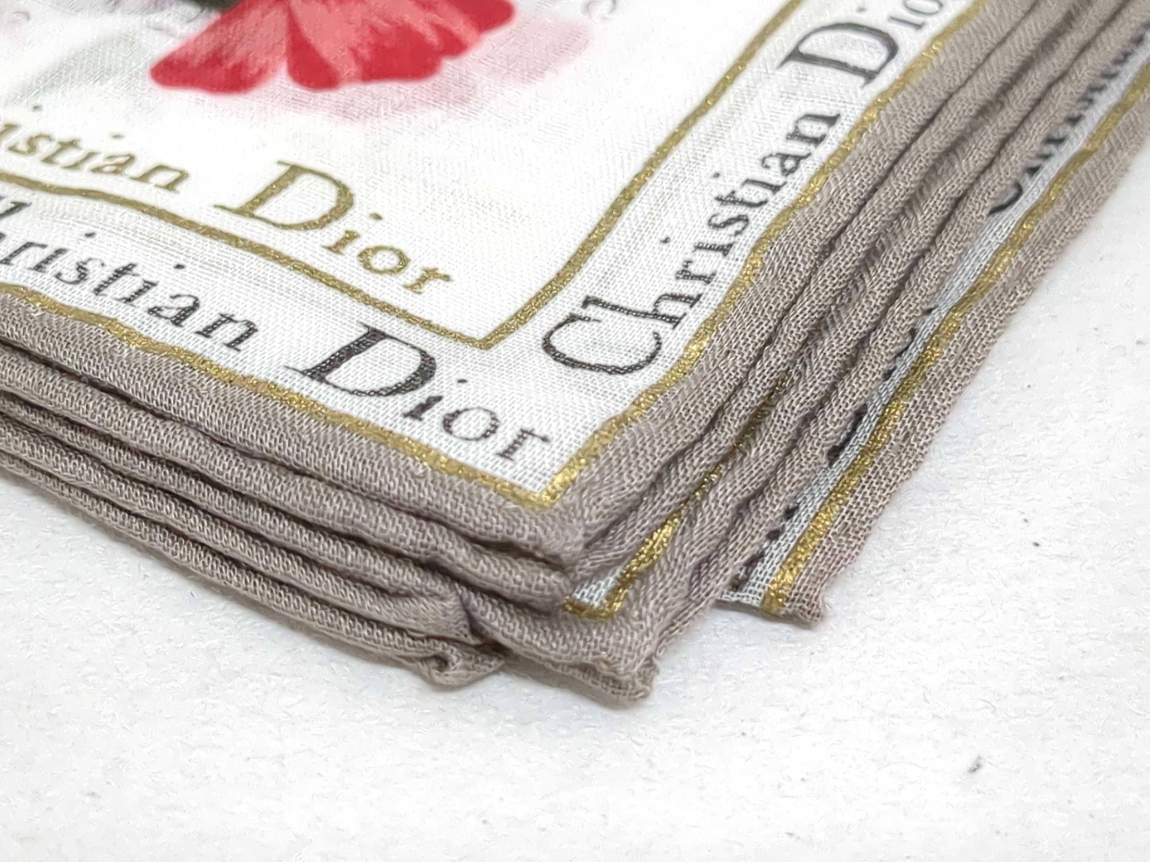 A Trio of Celine and Christian Dior Designer Scarves