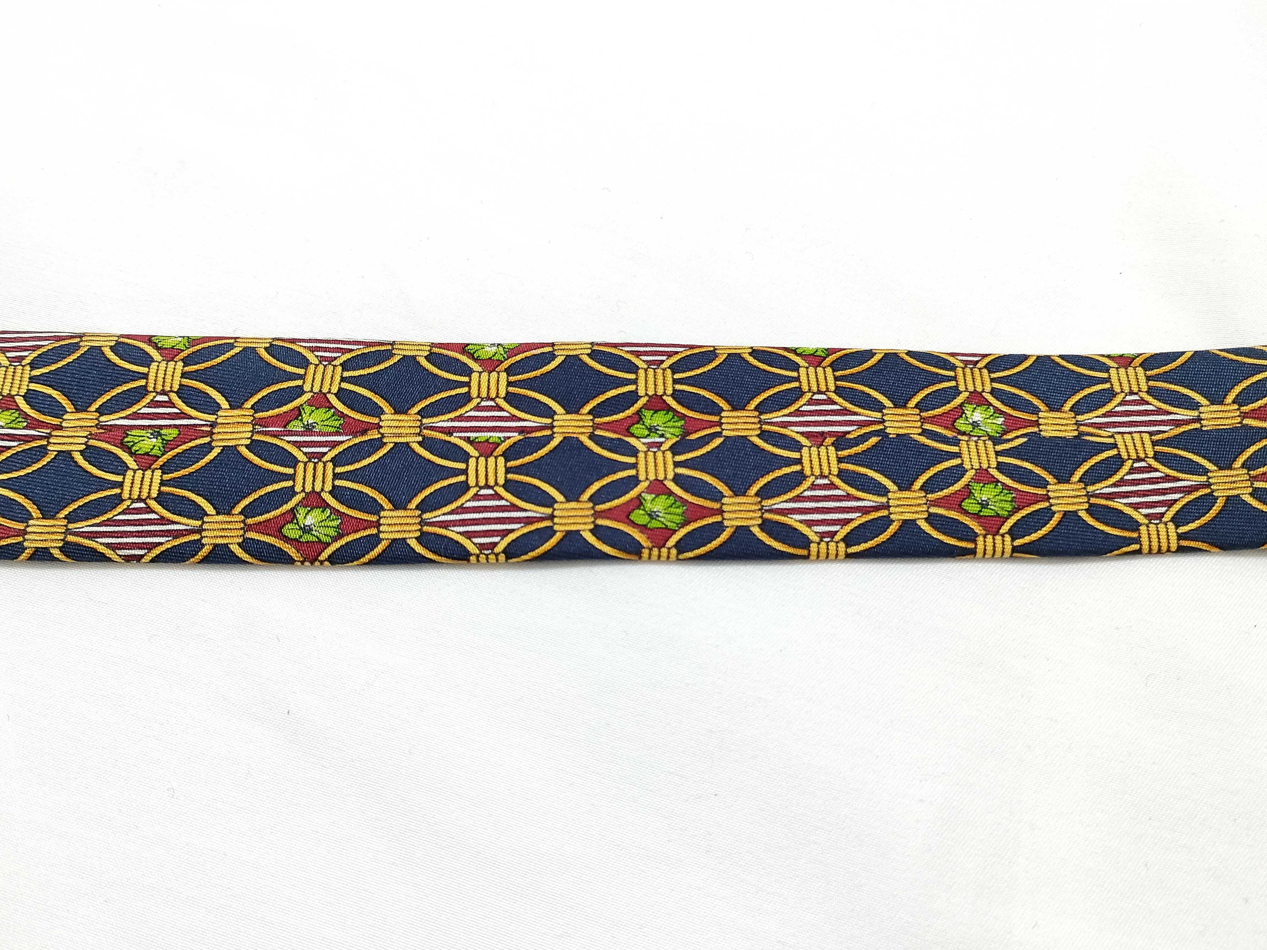 A Trio of Designer Silk Neckties by Salvatore Ferragamo, Christian Dior, and Celine