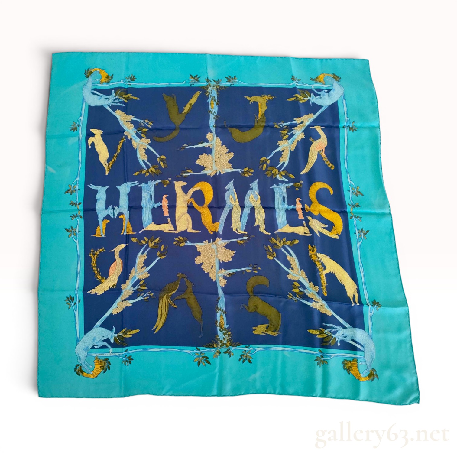 Hermes Alphabet III Silk Scarf