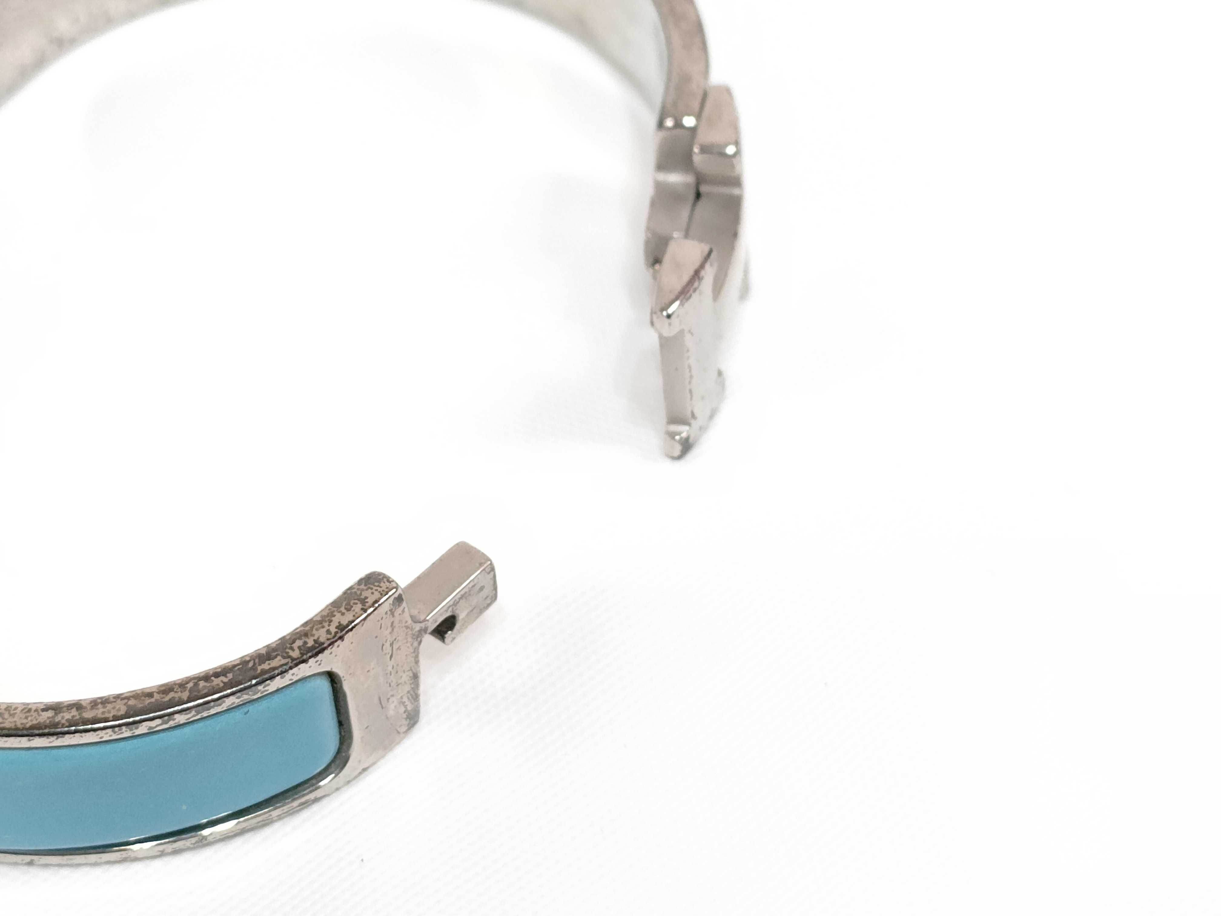 Hermes Clic H Enamel Bangle Bracelet