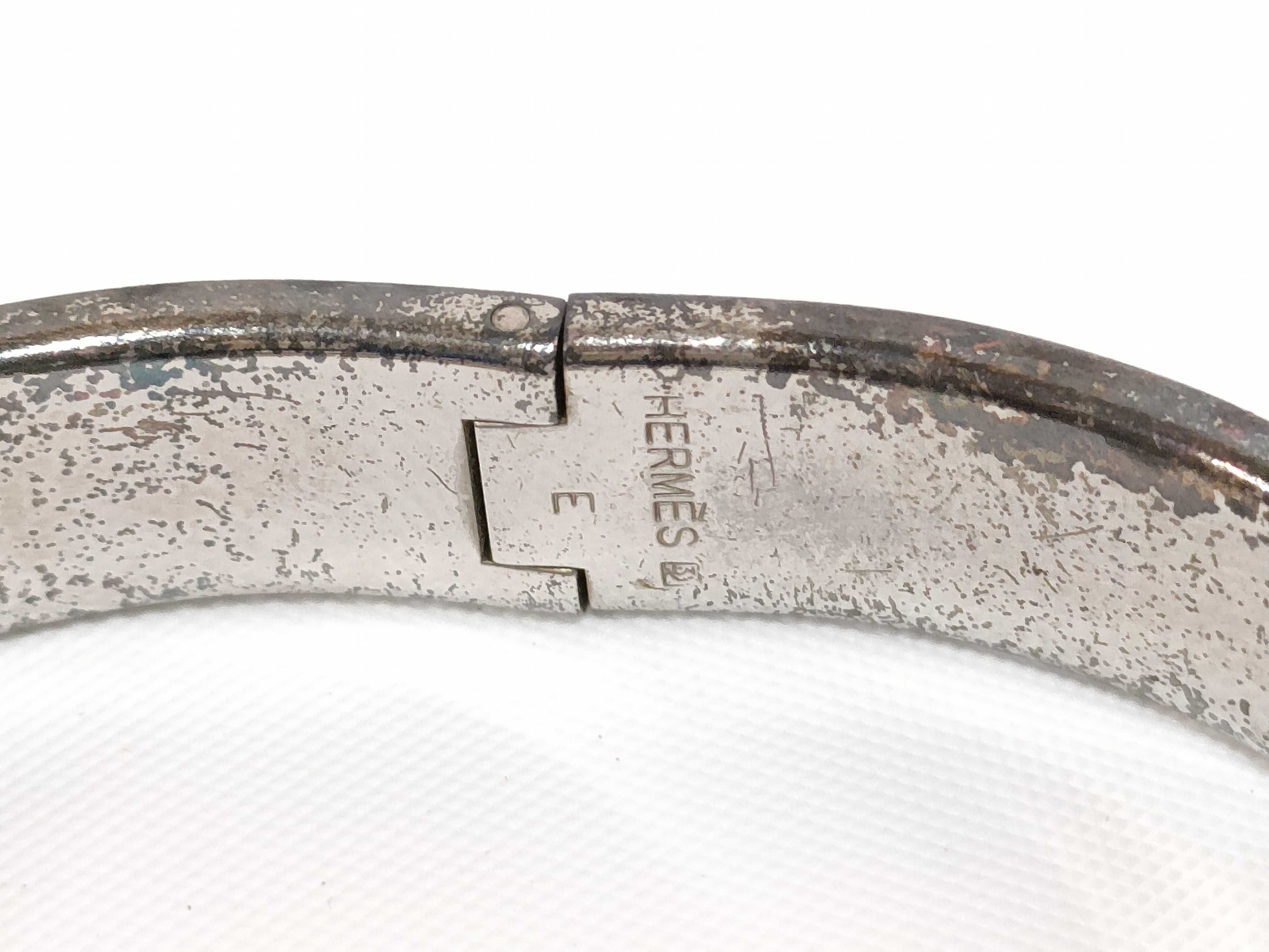 Hermes Clic H Enamel Bangle Bracelet