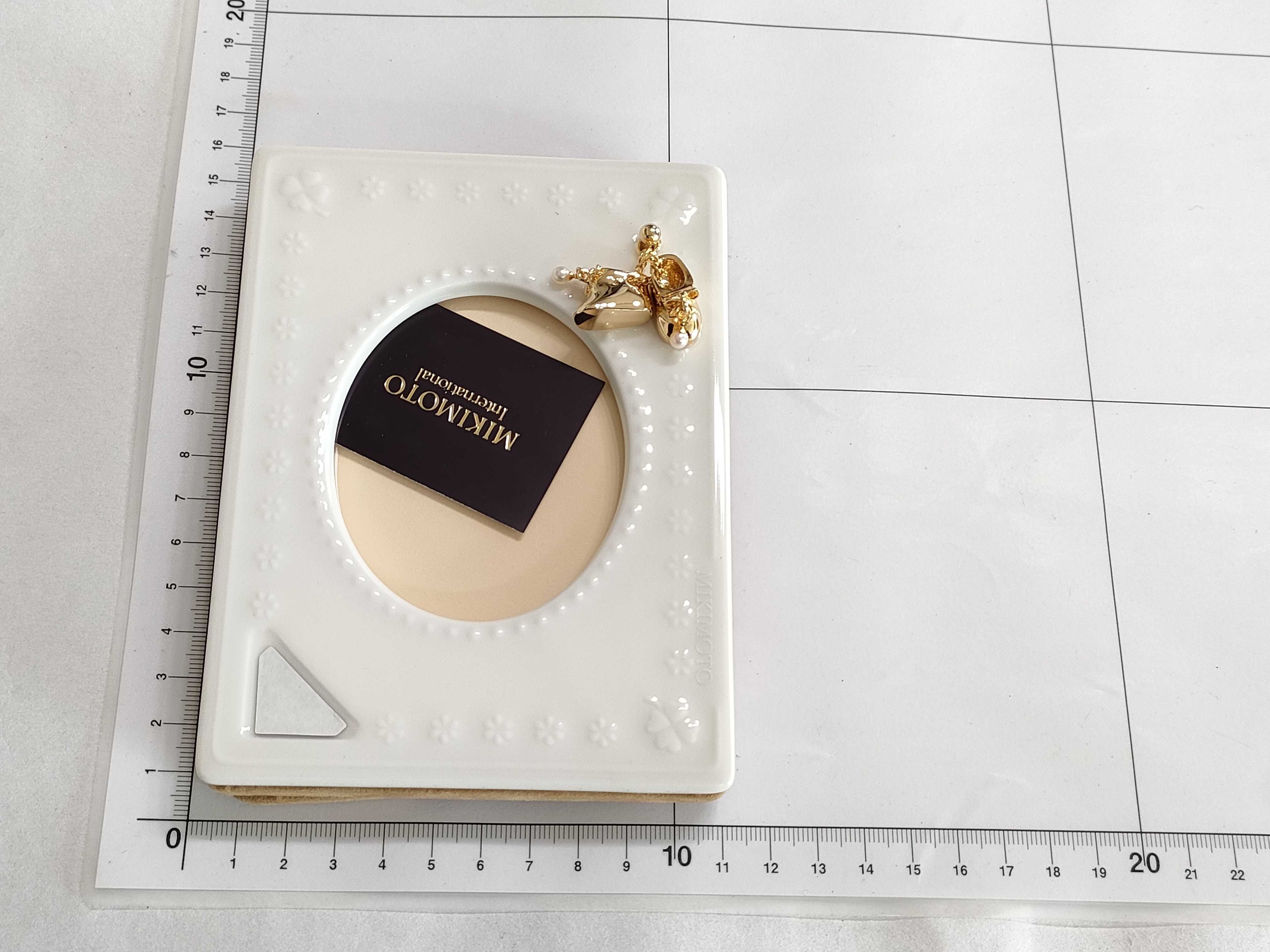 Mikimoto International Porcelain Baby Photo Frame with Cultured Pearls