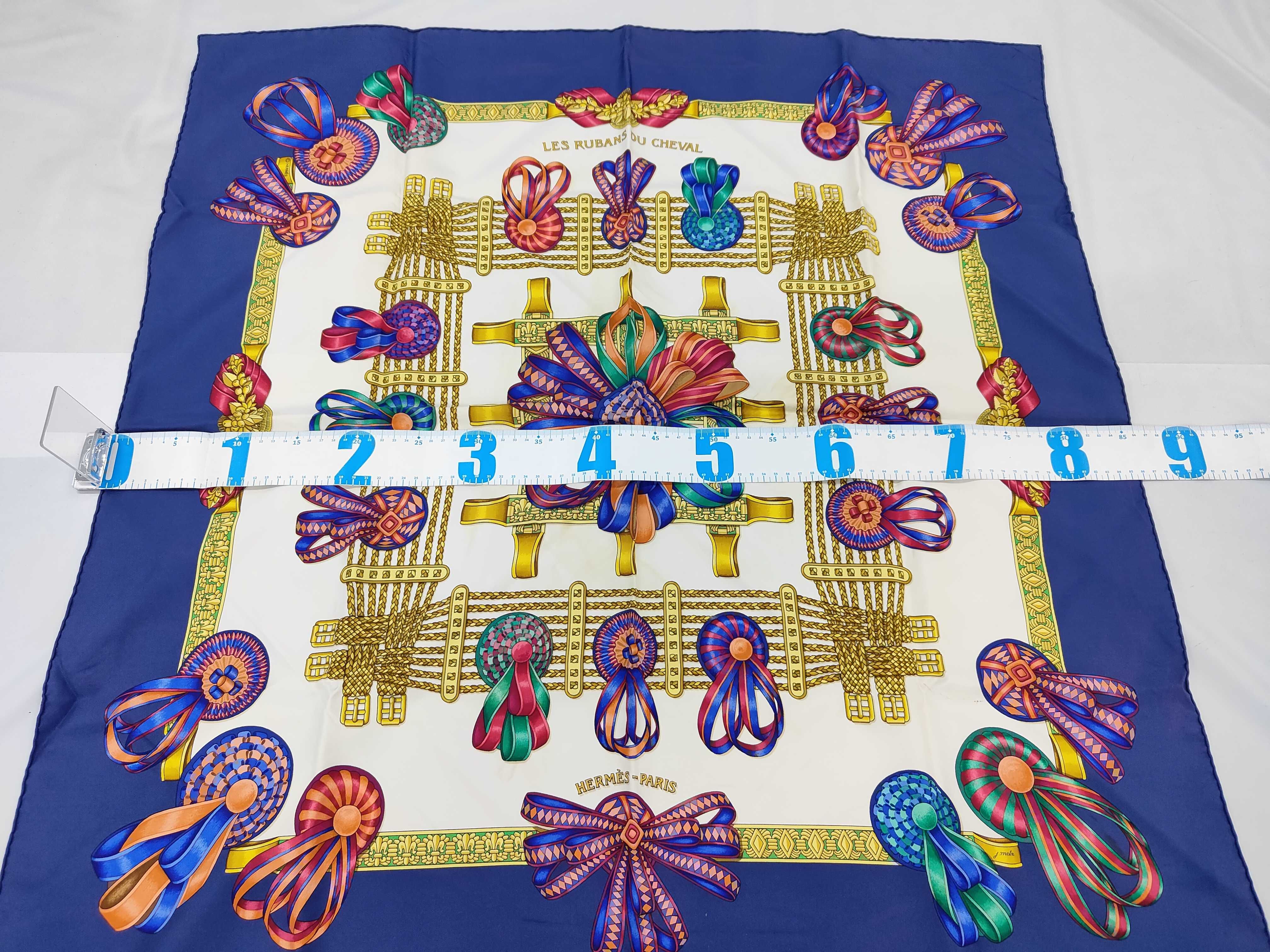 Hermes Les Rubans du Cheval Silk Scarf by Joachim Metz