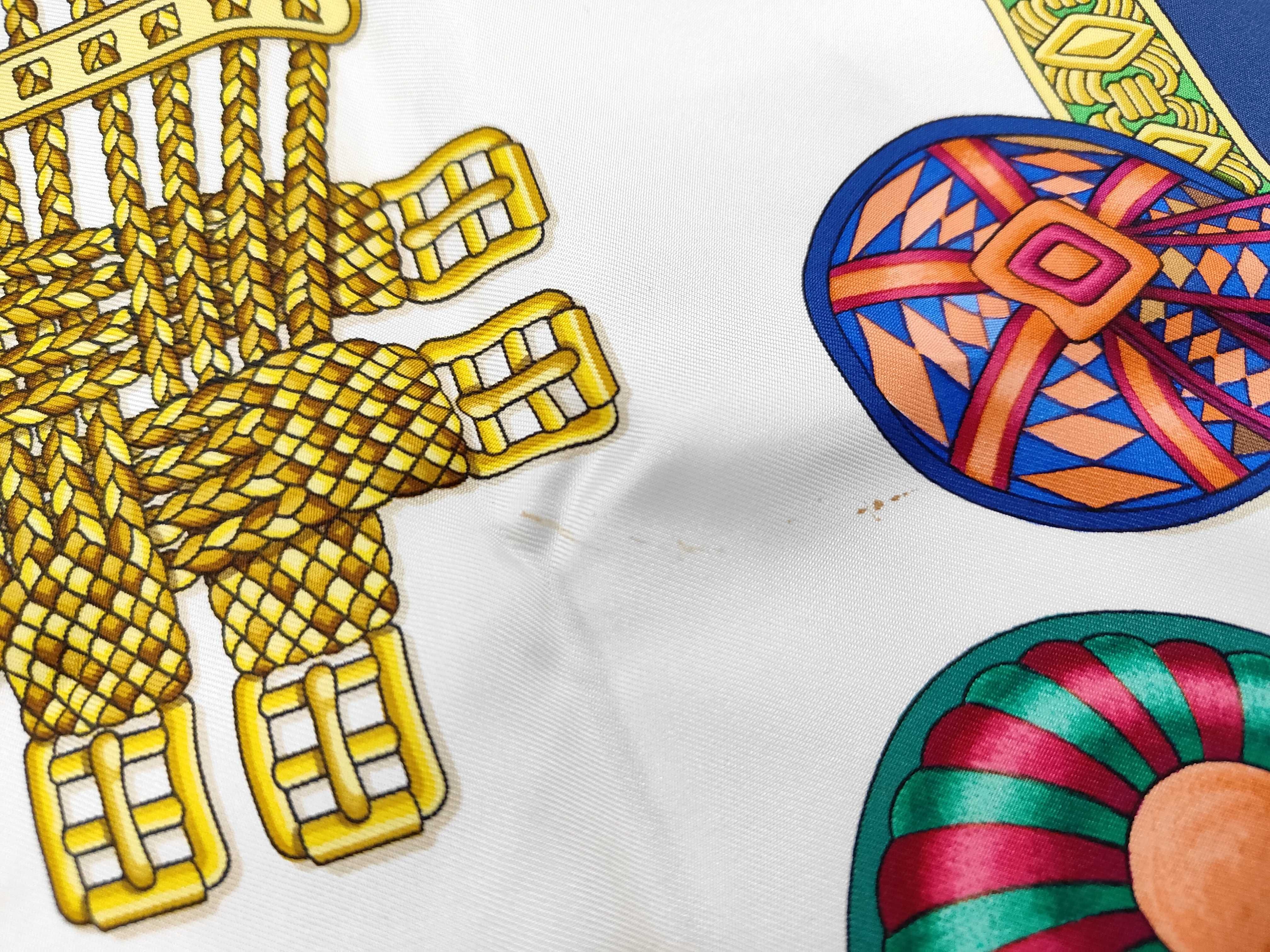 Hermes Les Rubans du Cheval Silk Scarf by Joachim Metz