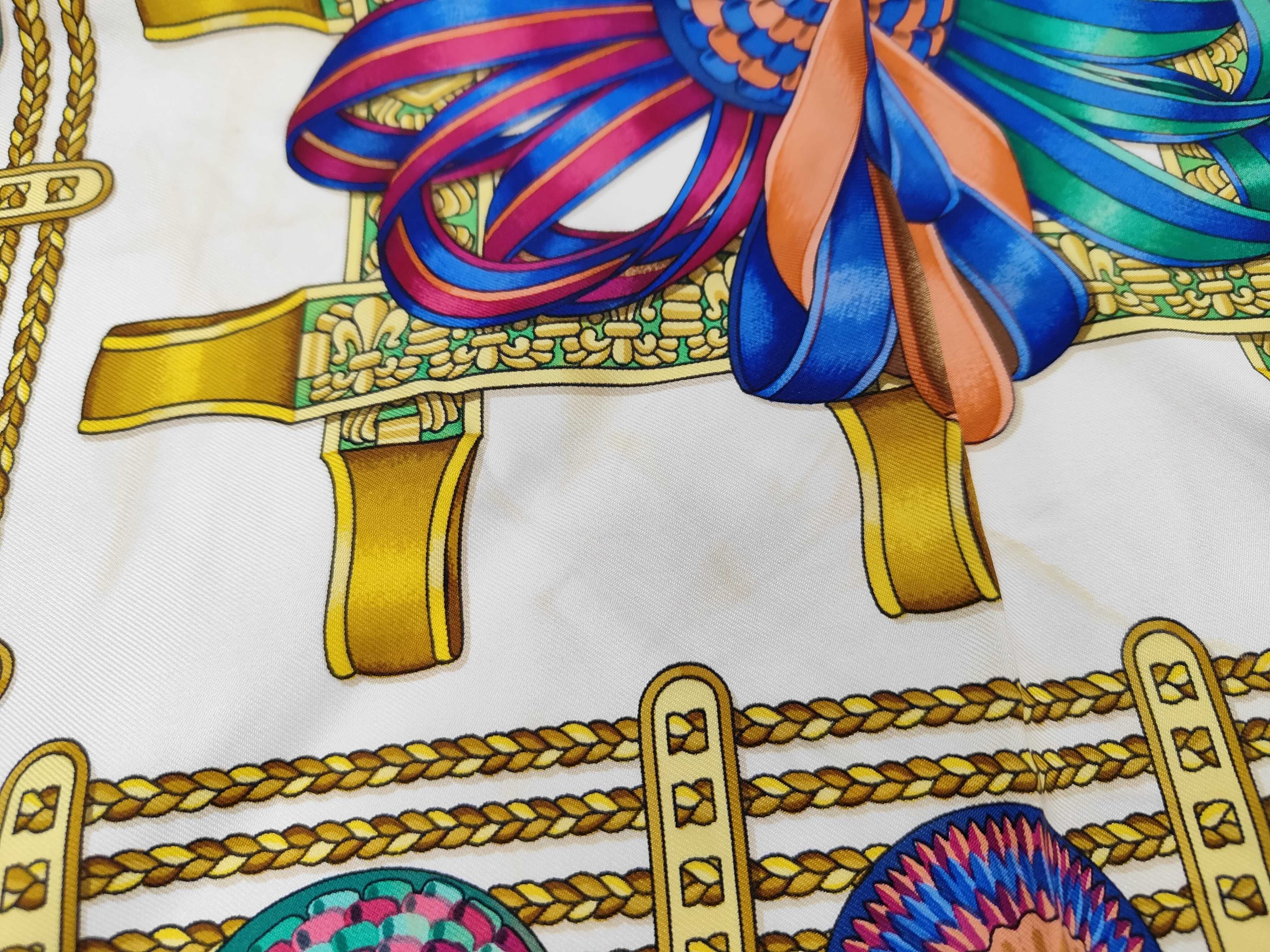 Hermes Les Rubans du Cheval Silk Scarf by Joachim Metz