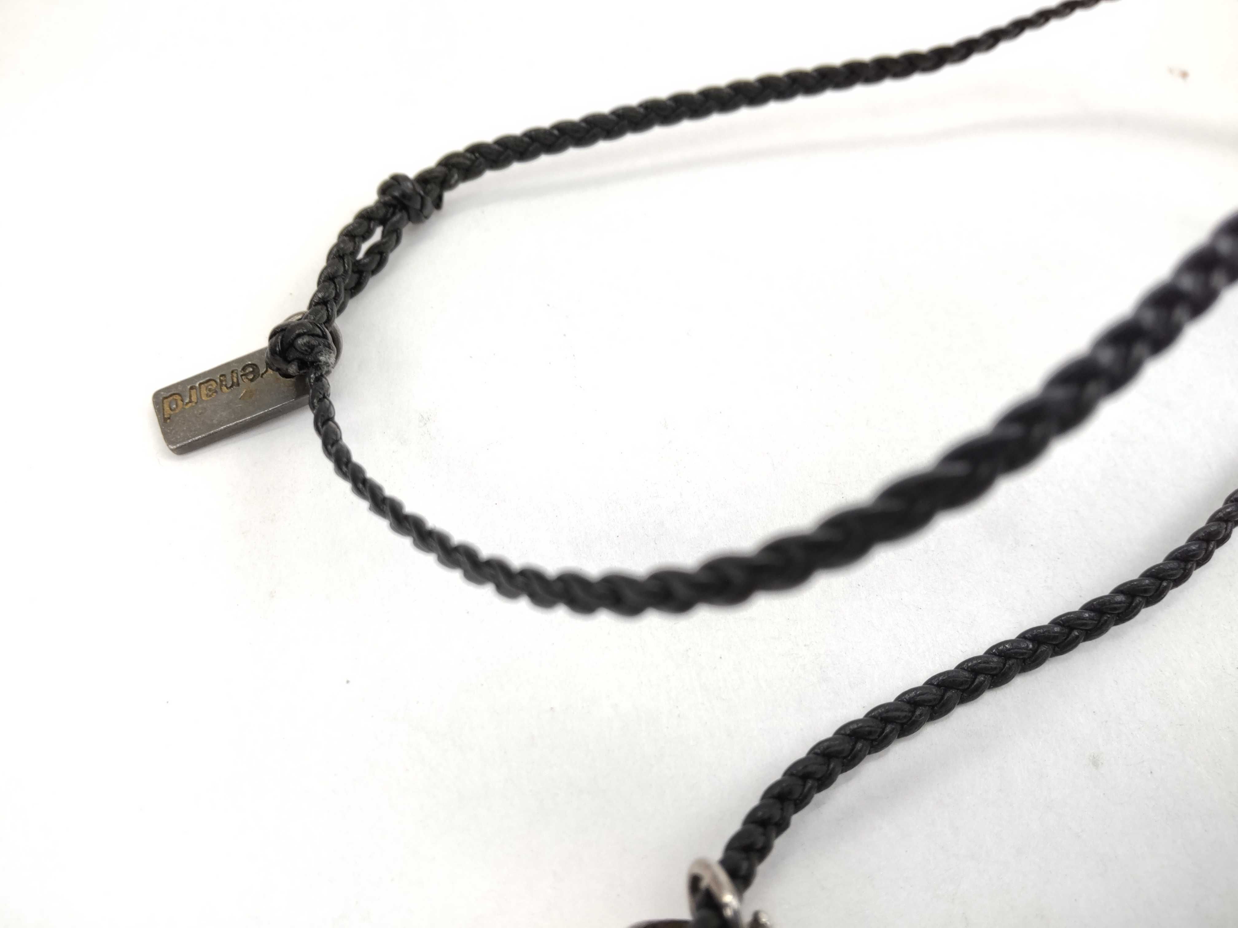 Sterling Silver Cowboy Boot Pendant Braided Cord Necklace